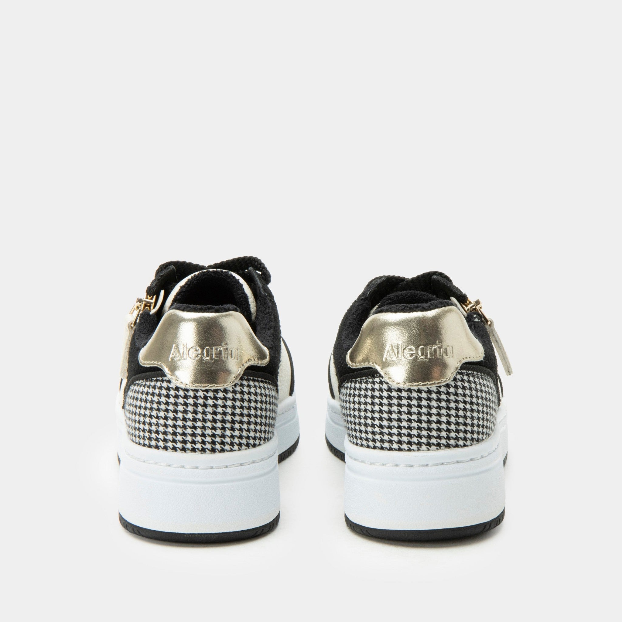 Alegria Averie Comfort Arch Support Women's Sneaker - Houndstooth Black - 4