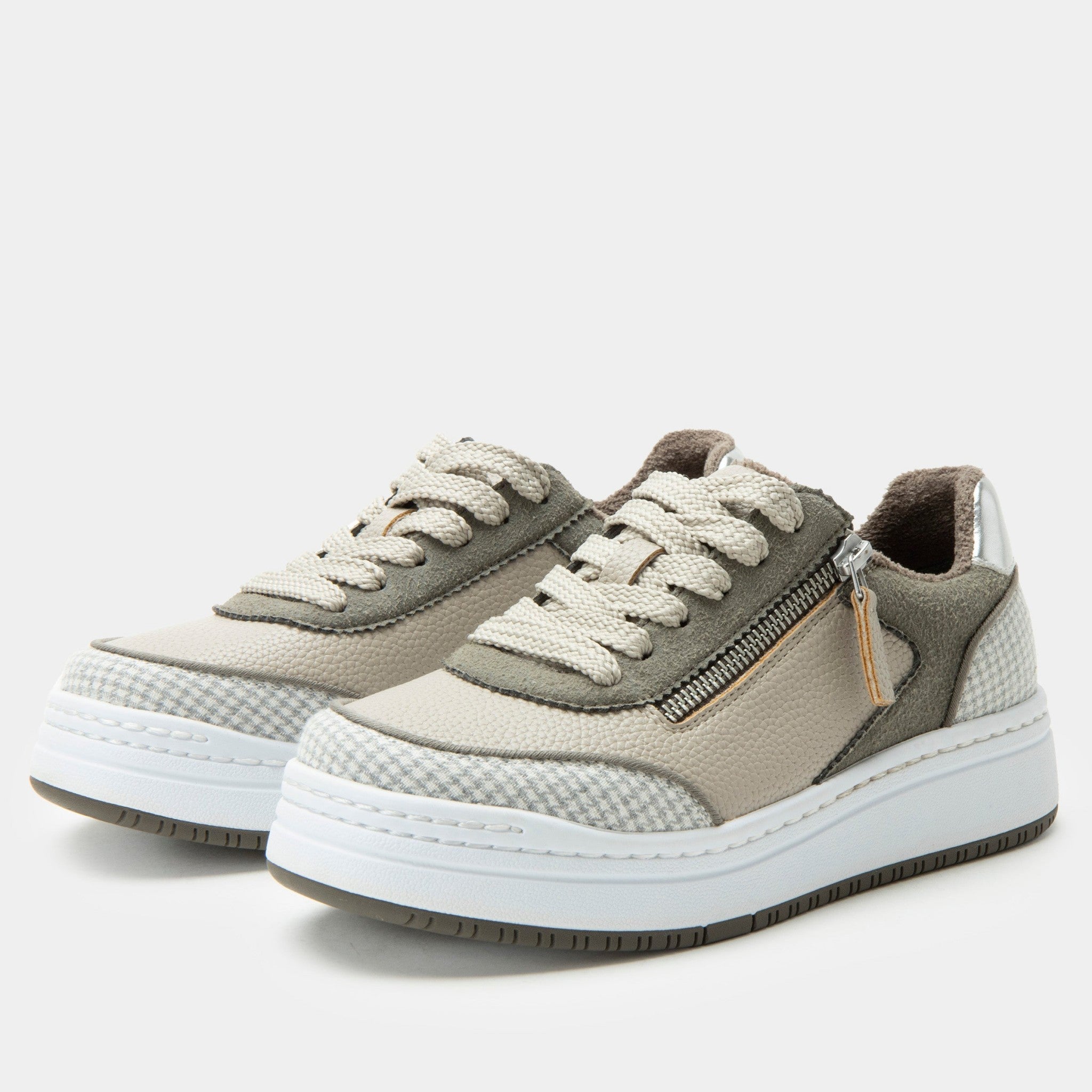 Alegria Averie Comfort Arch Support Women's Sneaker - Houndstooth Grey - 1