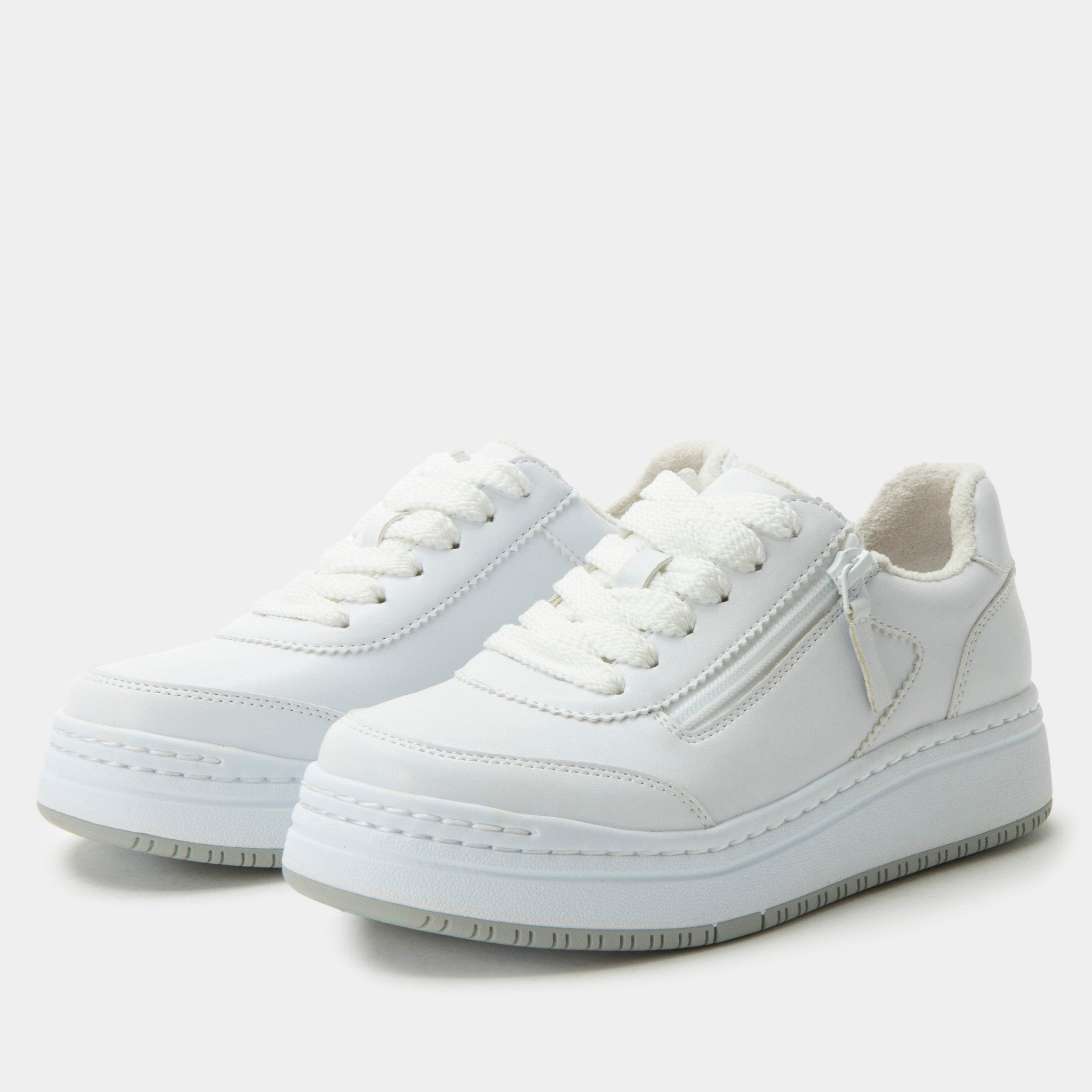 Alegria Averie Comfort Arch Support Women's Sneaker - Retro White - 1