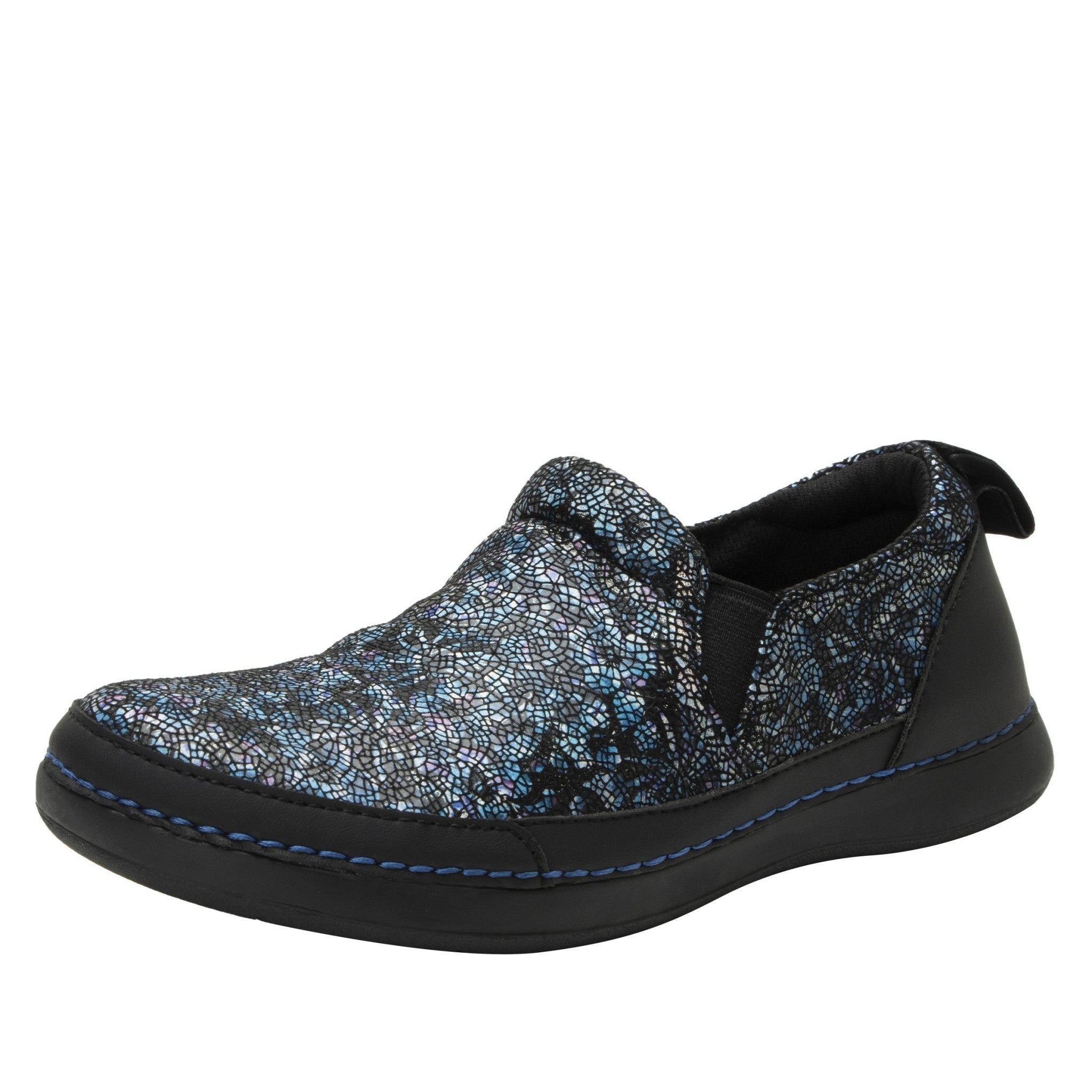 Alegria Axis Comfort Arch Support Women's Slip-On Shoe - Blue Burst - 1