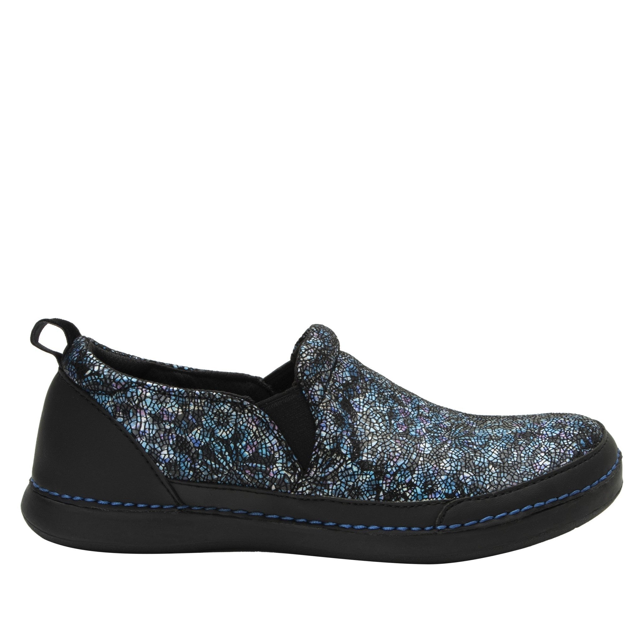 Alegria Axis Comfort Arch Support Women's Slip-On Shoe - Blue Burst - 3