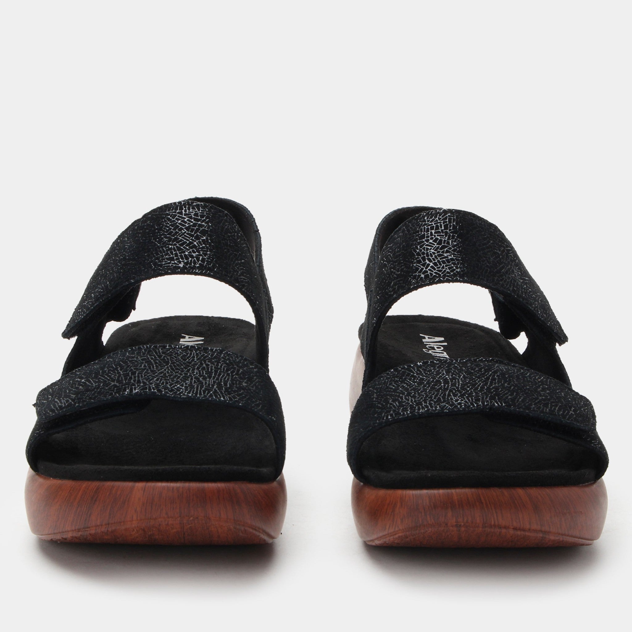 Alegria Bailee Comfort Arch Support Women's Sandal - Crackle Black - 6