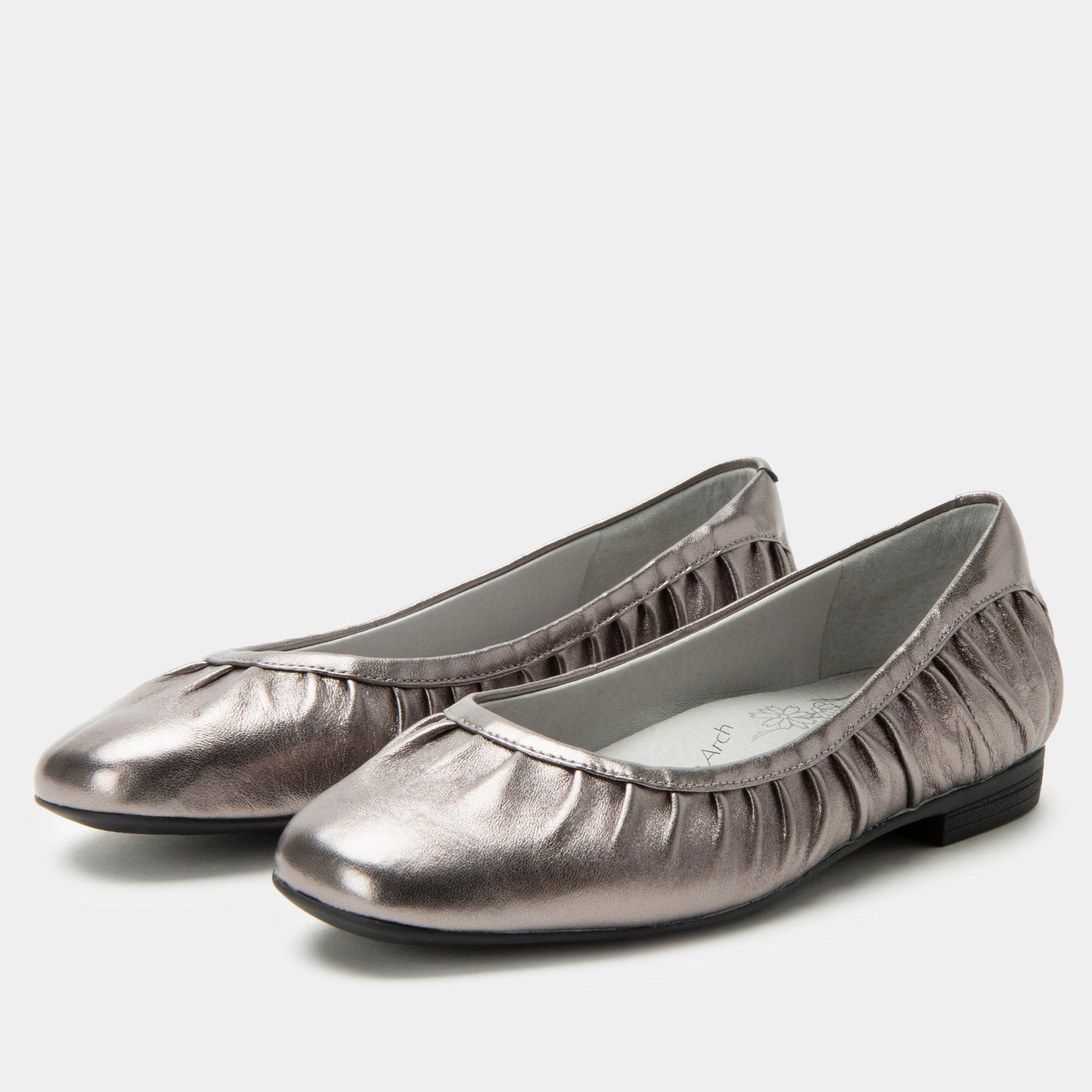 Alegria Beka Comfort Arch Support Women's Ballet Flat in Pewter
