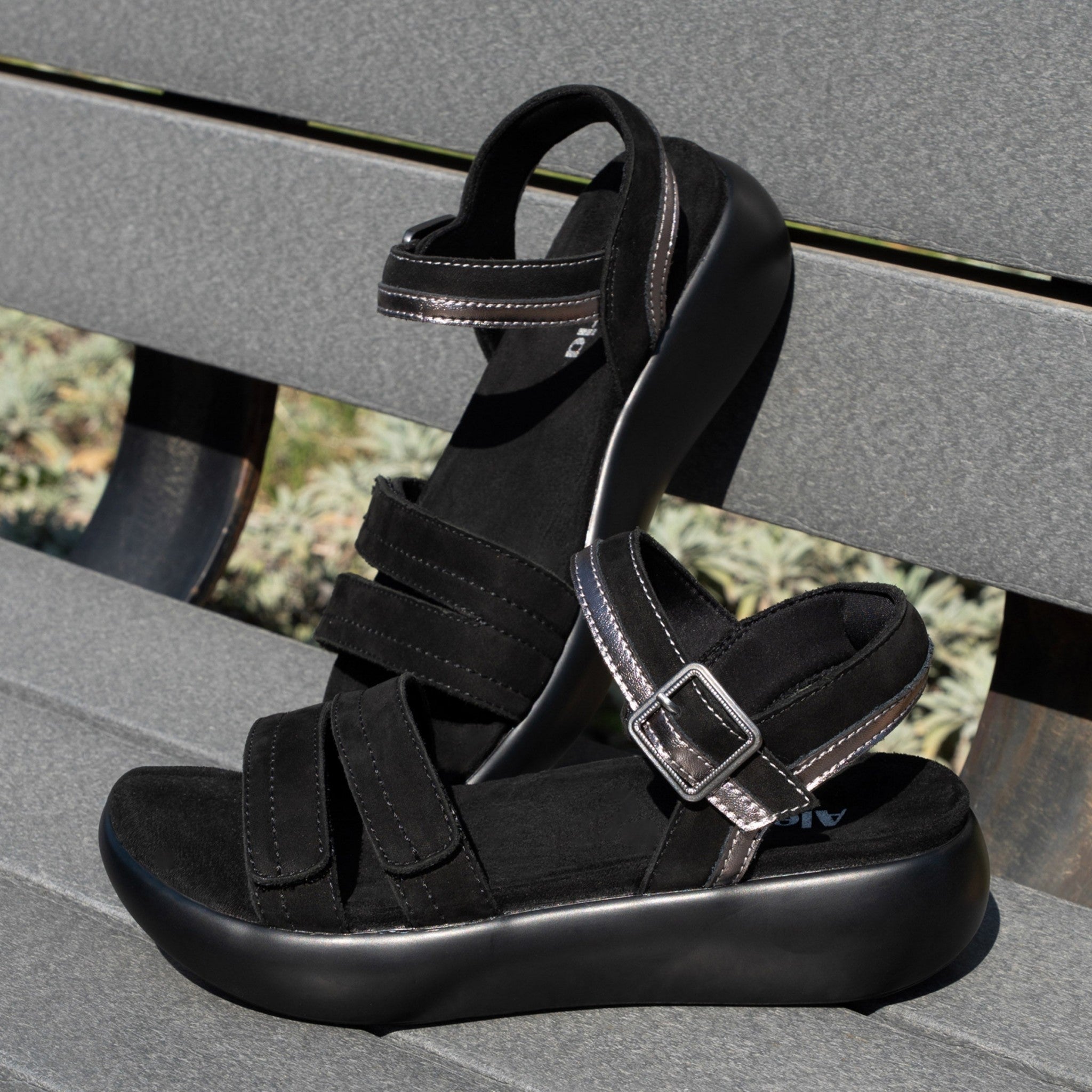 Alegria Blinda Sleek Rocker Comfort Arch Support Women's Sandal - Black - 2