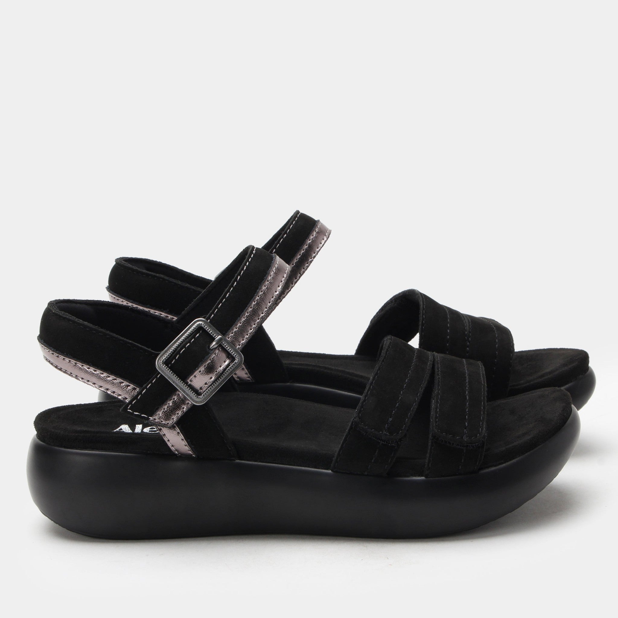 Alegria Blinda Sleek Rocker Comfort Arch Support Women's Sandal - Black - 3