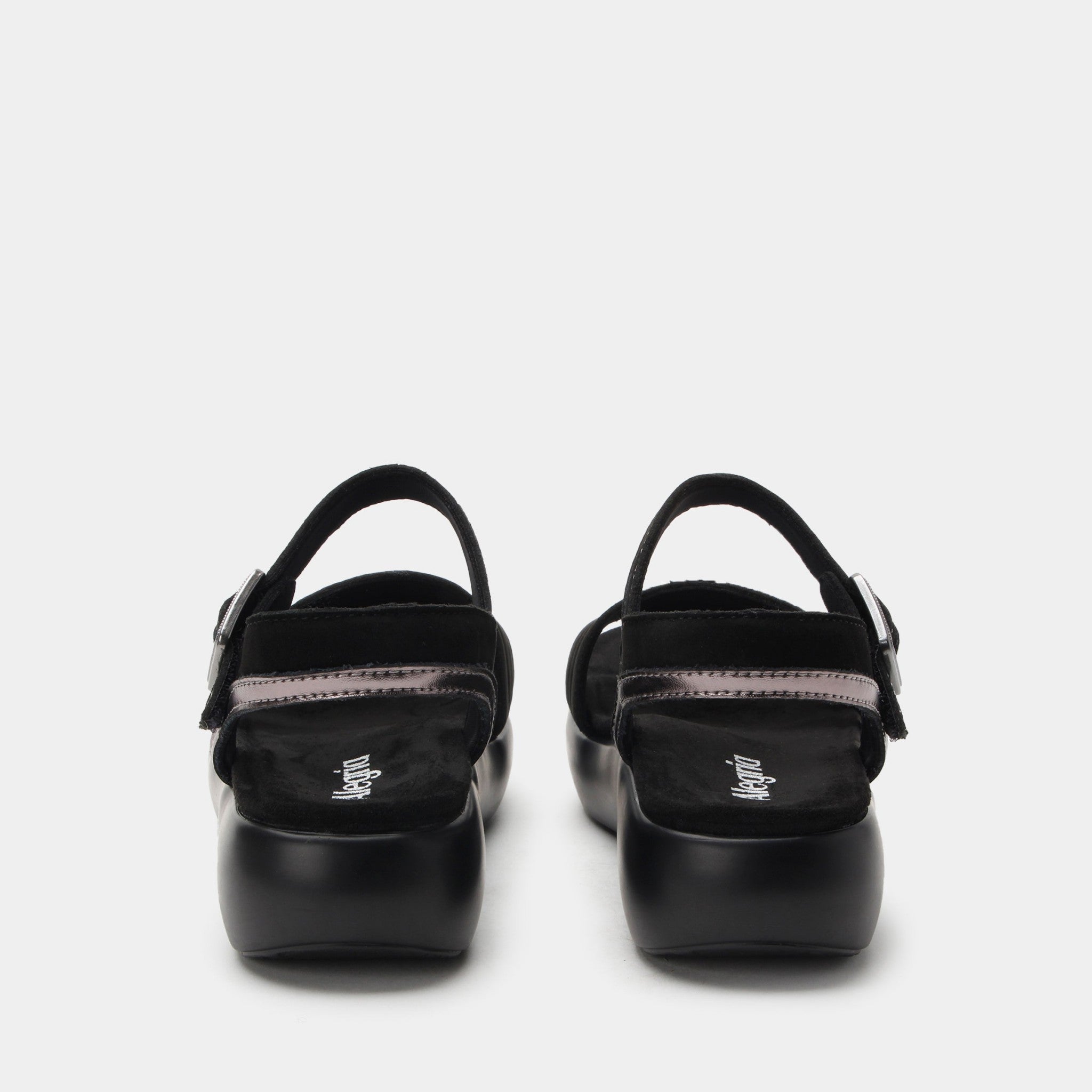 Alegria Blinda Sleek Rocker Comfort Arch Support Women's Sandal - Black - 4