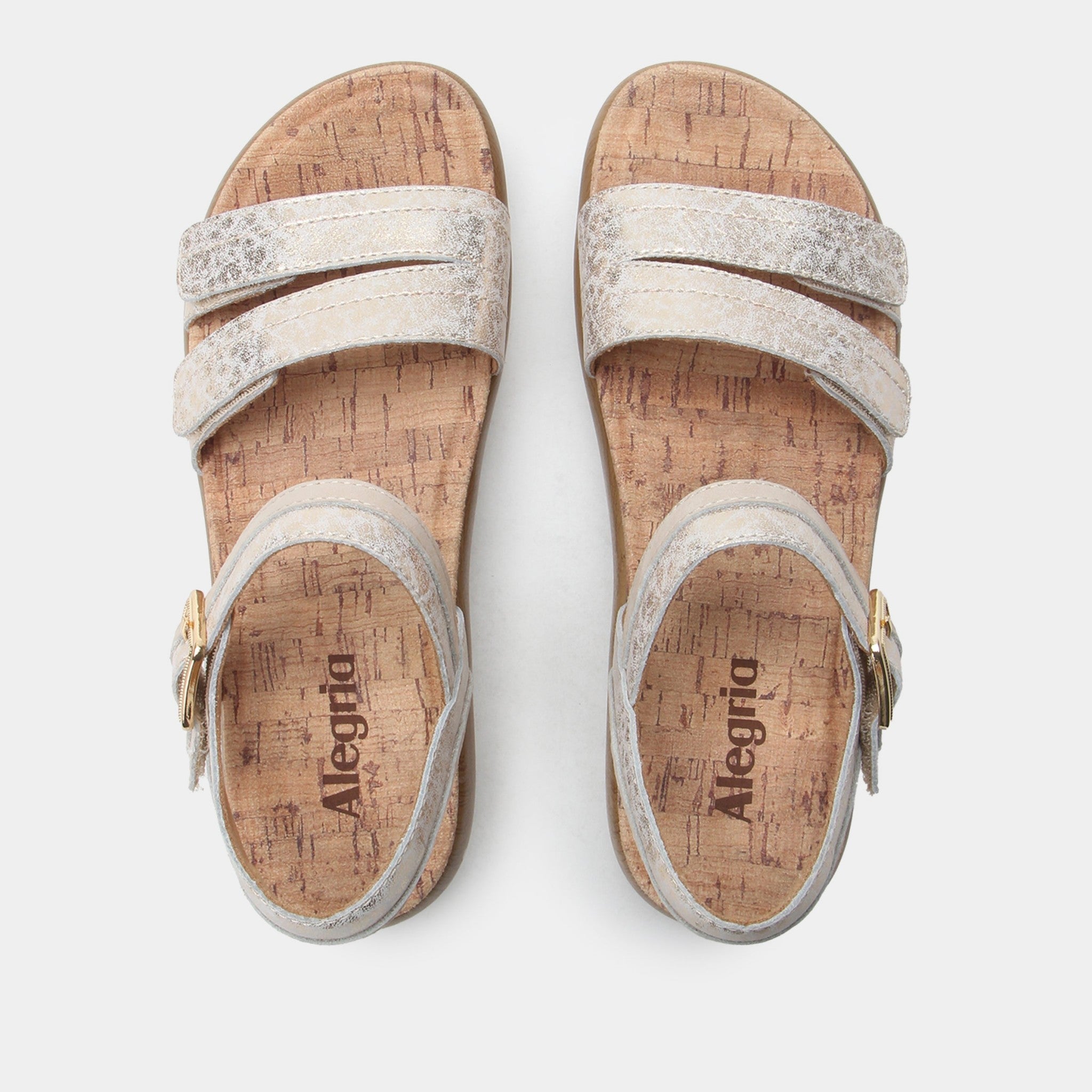 Alegria Blinda Sleek Rocker Comfort Arch Support Women's Sandal - Champagne - 5