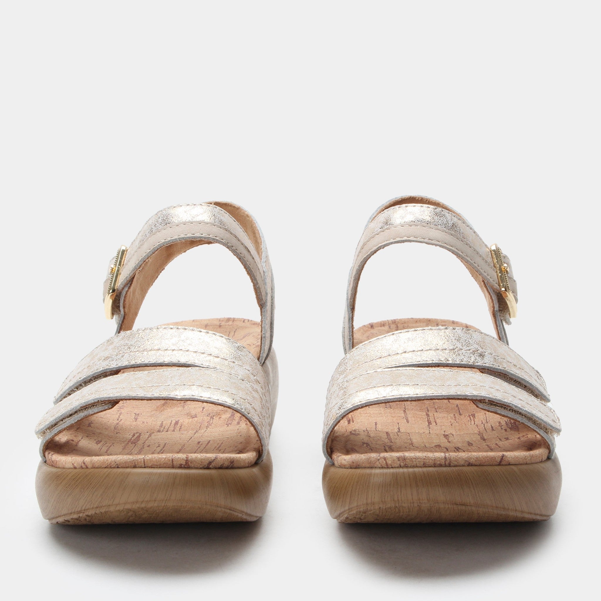Alegria Blinda Sleek Rocker Comfort Arch Support Women's Sandal - Champagne - 6