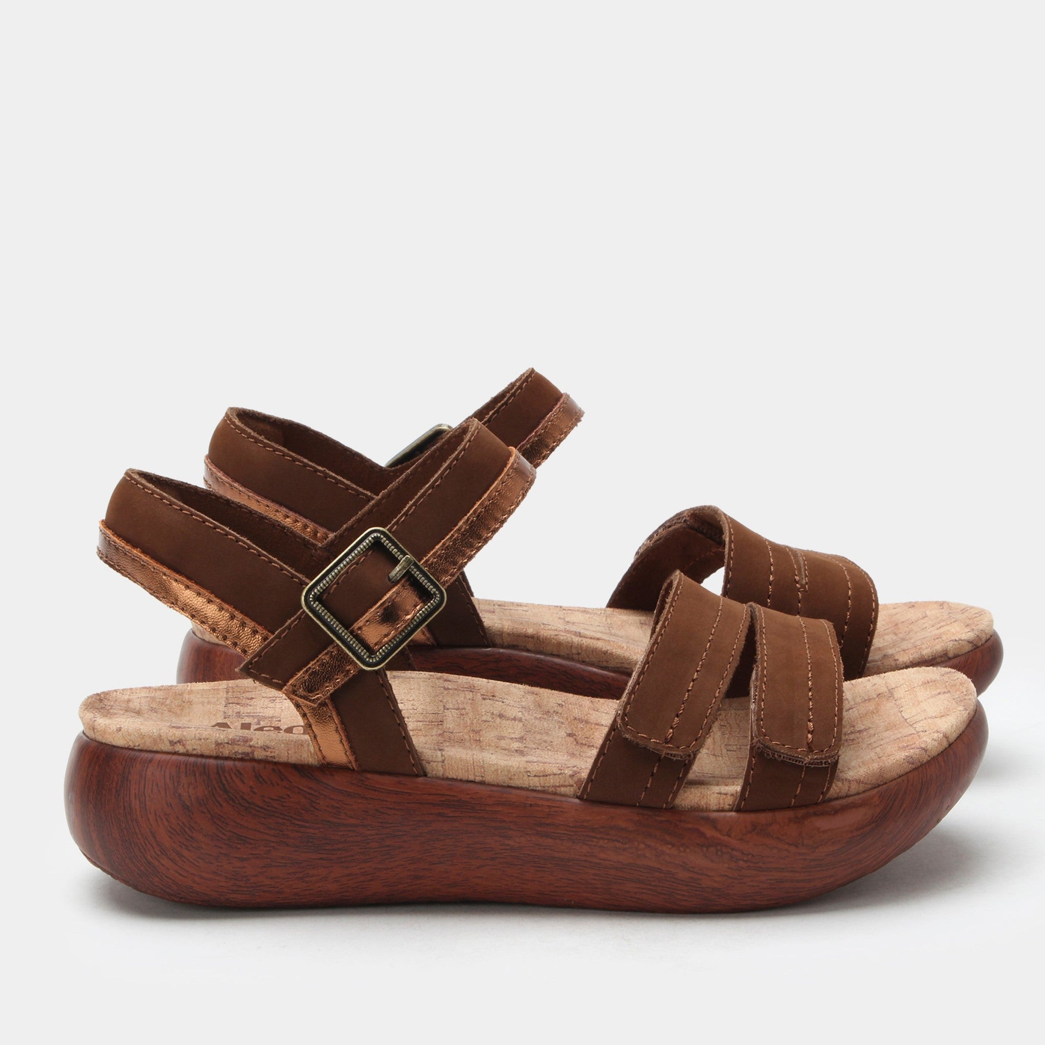 Alegria Blinda Sleek Rocker Comfort Arch Support Women's Sandal - Pecan - 3