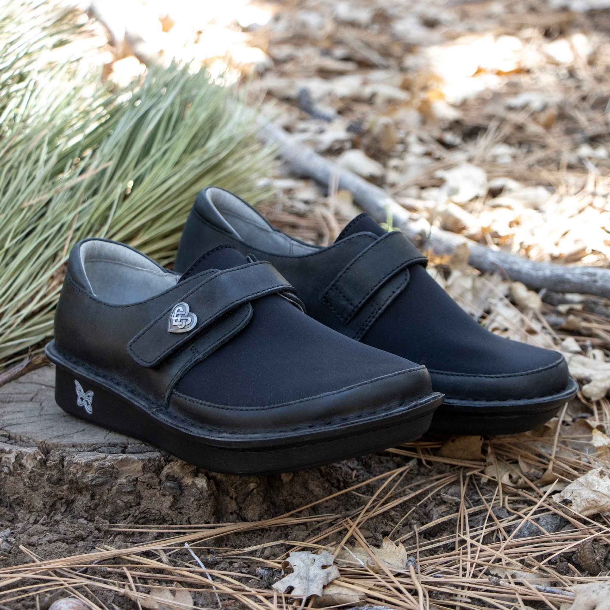 Alegria Brenna Mini Comfort Orthotic Arch Support Women's Casual Shoe - Oiled Black - 2