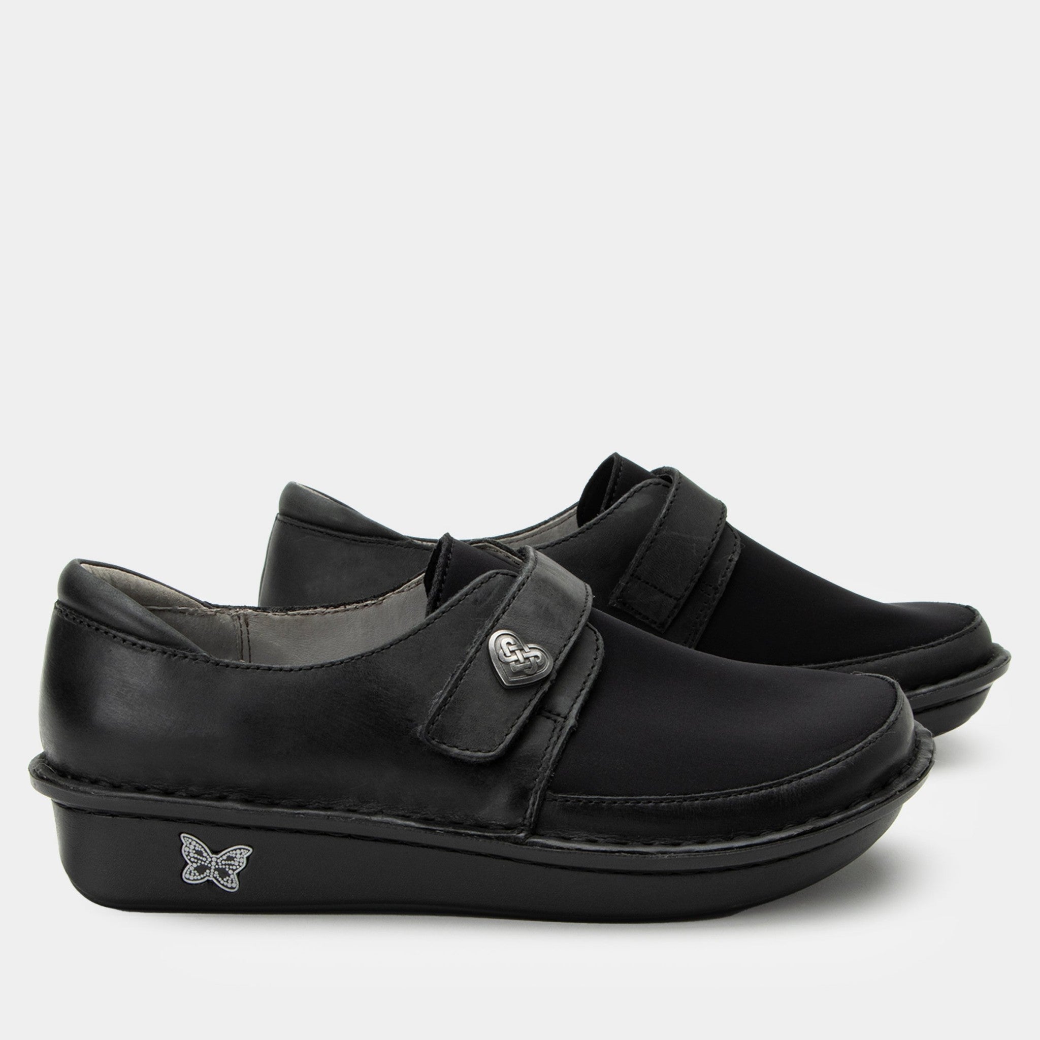 Alegria Brenna Mini Comfort Orthotic Arch Support Women's Casual Shoe - Oiled Black - 3