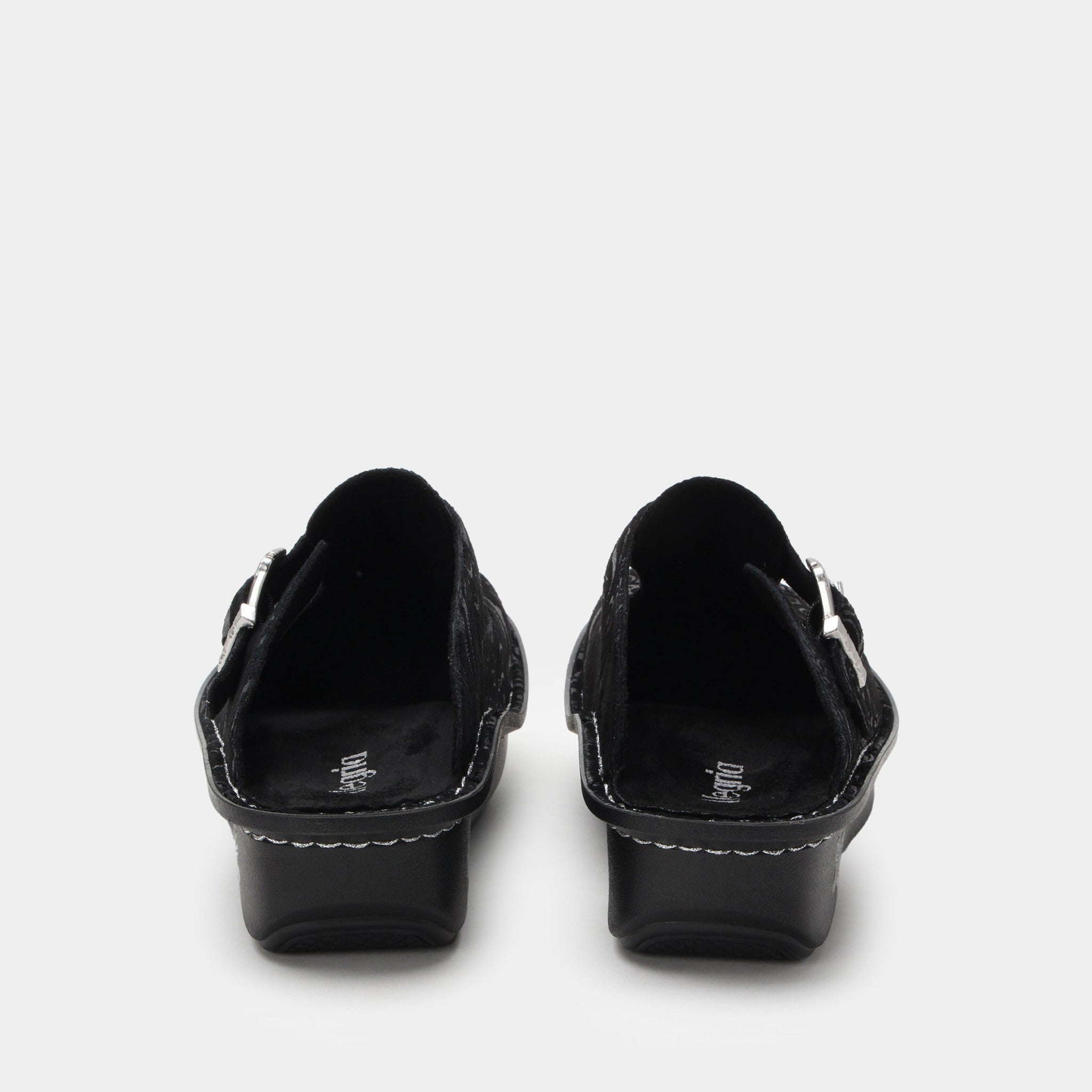 Alegria Classic Rocker Comfort Arch Support Women's Clog - Swirling Black - 4
