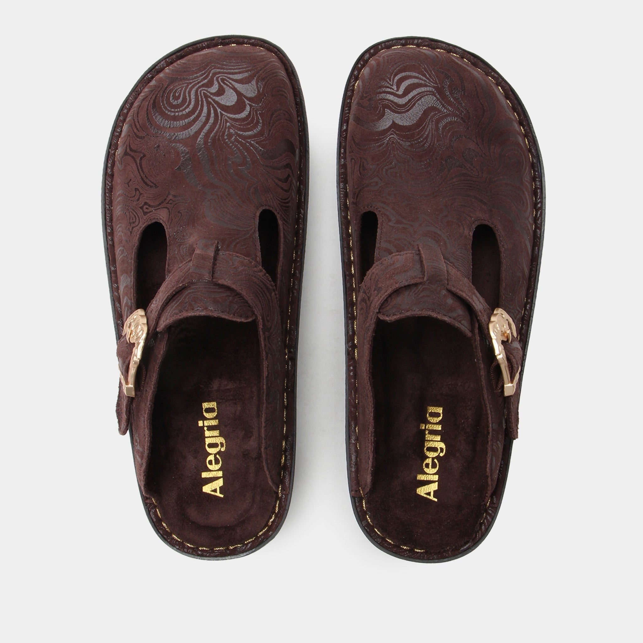 Alegria Classic Rocker Comfort Arch Support Women's Clog - Swirling Brown - 5