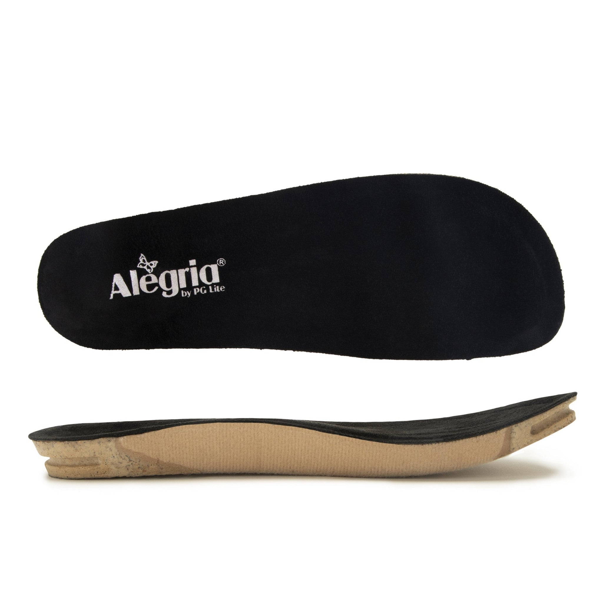 Alegria Classic Comfort Orthotic Arch Support Unisex Footbed - Black Microsuede - 1