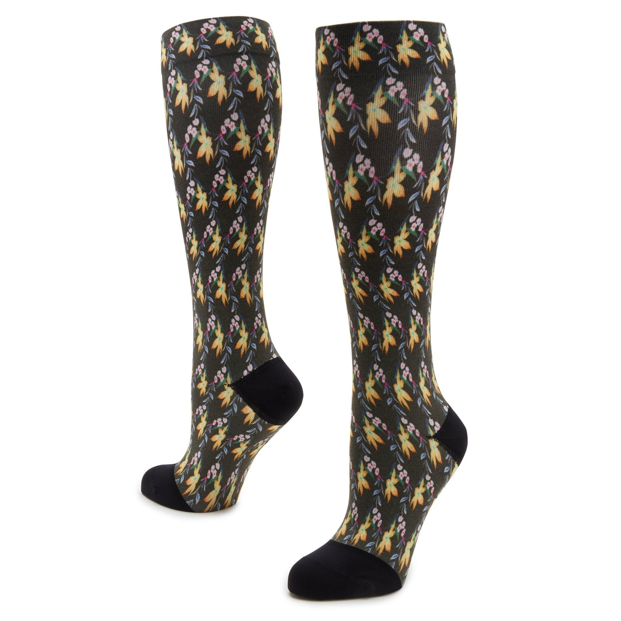 Alegria Compression Socks Comfort Arch Support Unisex Compression Socks - Aloha Black Socks - 3