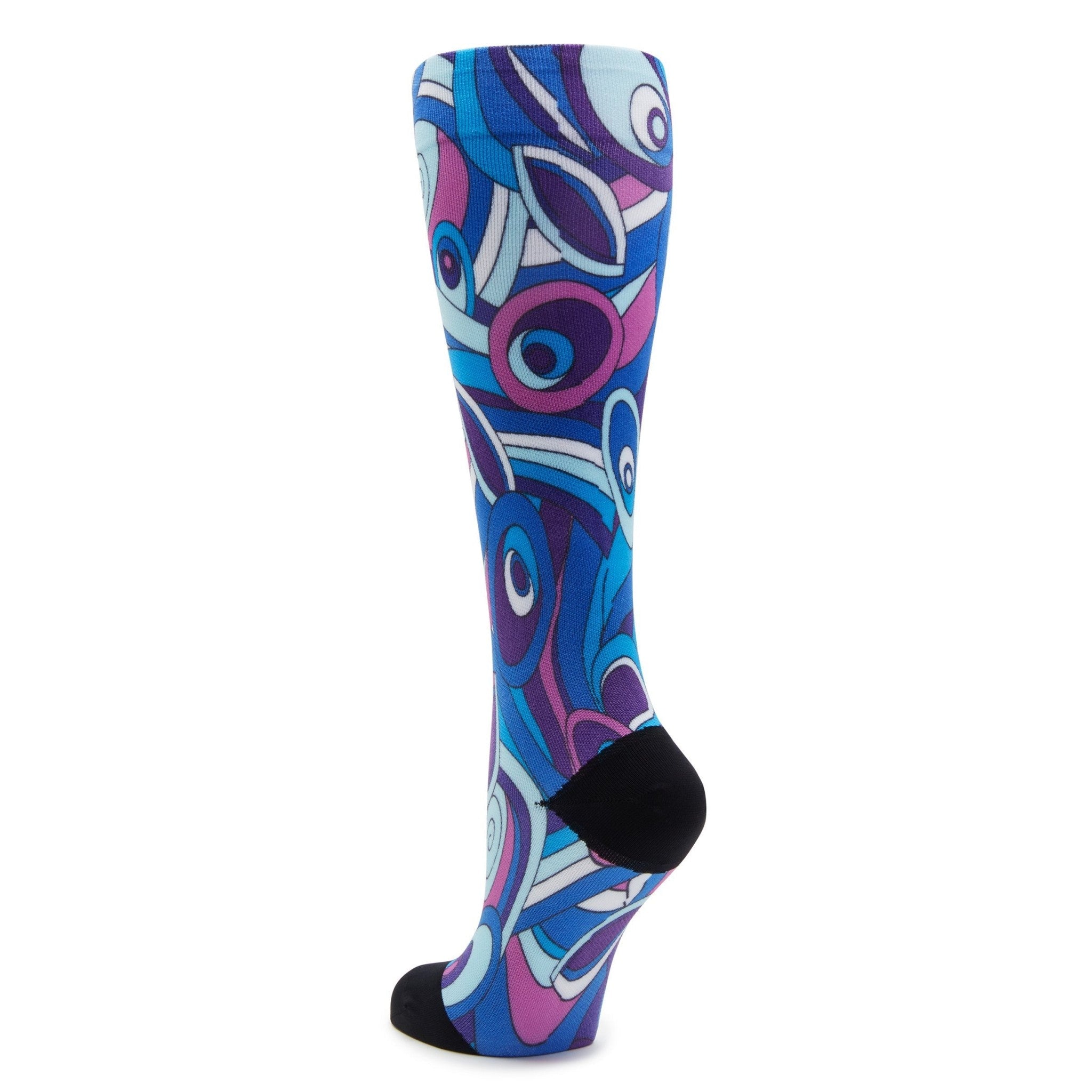 Alegria Compression Socks Comfort Arch Support Unisex Compression Socks - Vintage Scarf Socks - 2