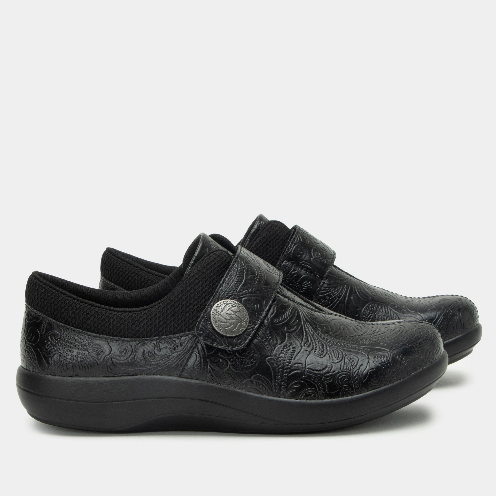 Alegria Danni Sport Rocker Comfort Arch Support Women's Slip-On Shoe - Bless Your Heart Black - 3