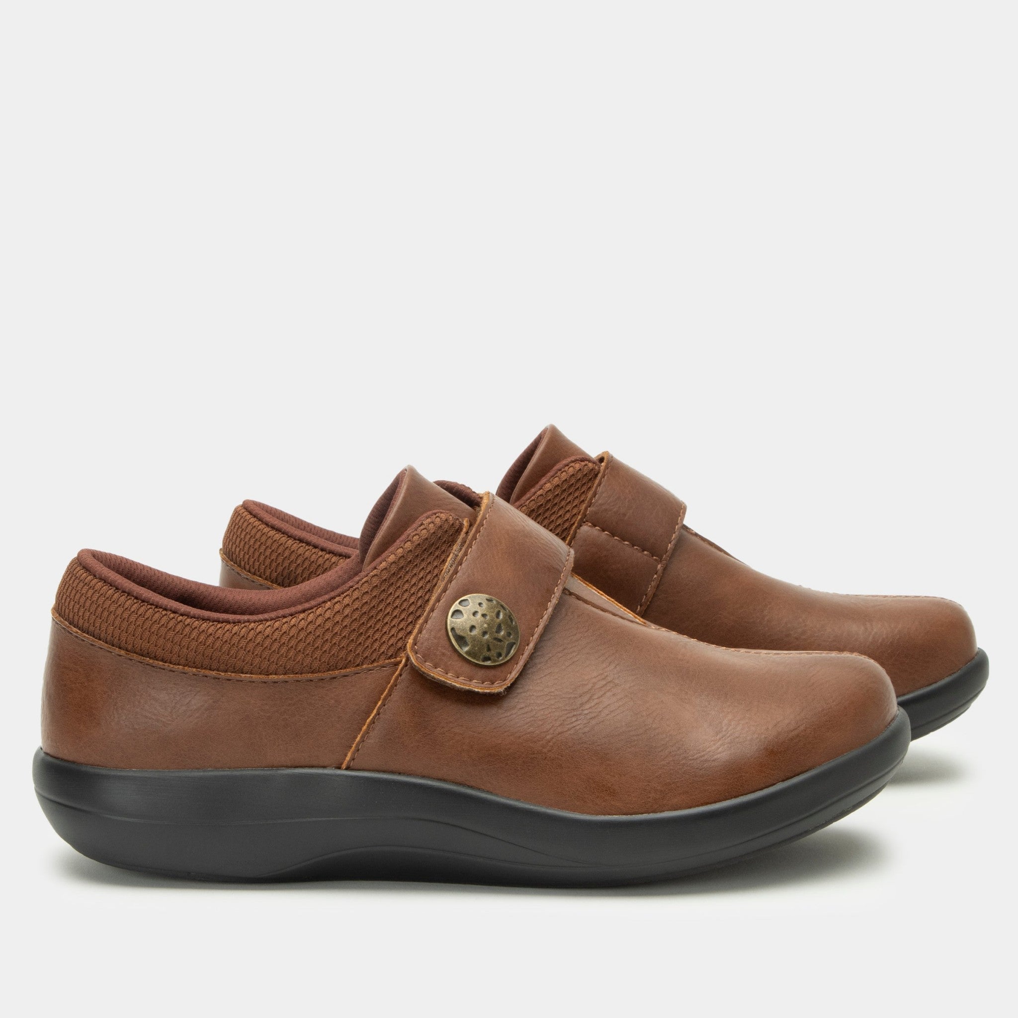Alegria Danni Sport Rocker Comfort Arch Support Women's Slip-On Shoe - Saddle - 3
