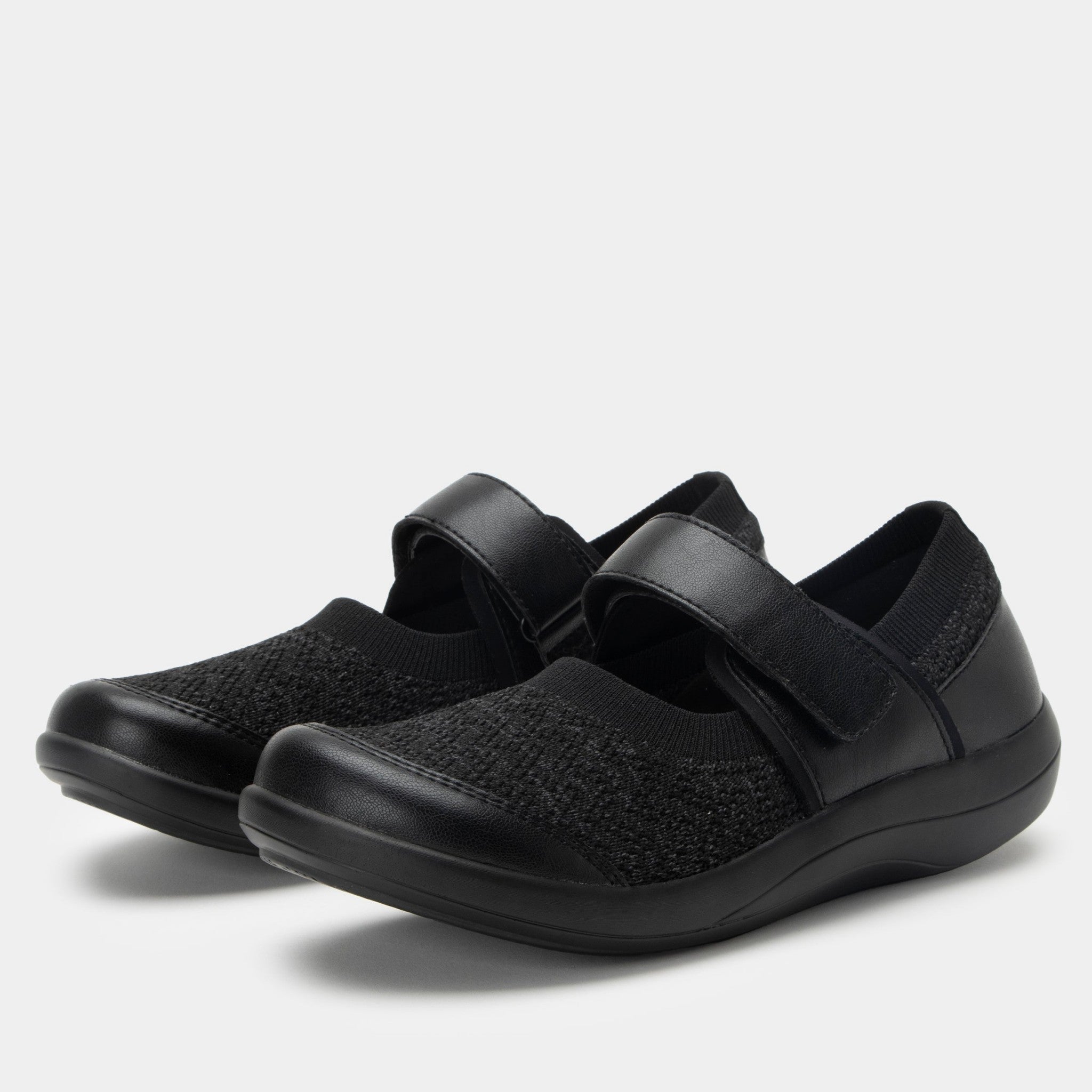 Alegria Dinamo Comfort Arch Support Women's Mary Jane Shoe in Black Multi