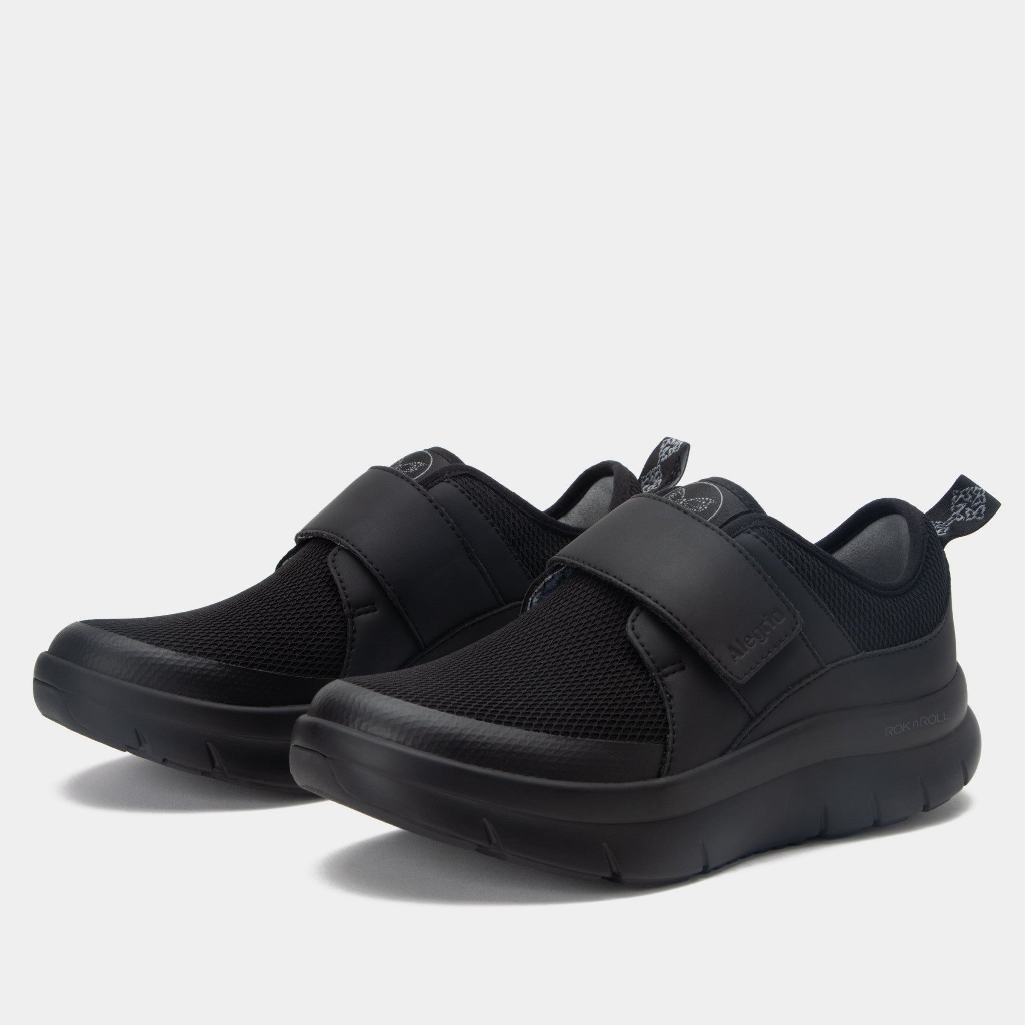 Alegria Double Trouble Comfort Arch Support Women's Walking Shoe - Black Mesh - 1