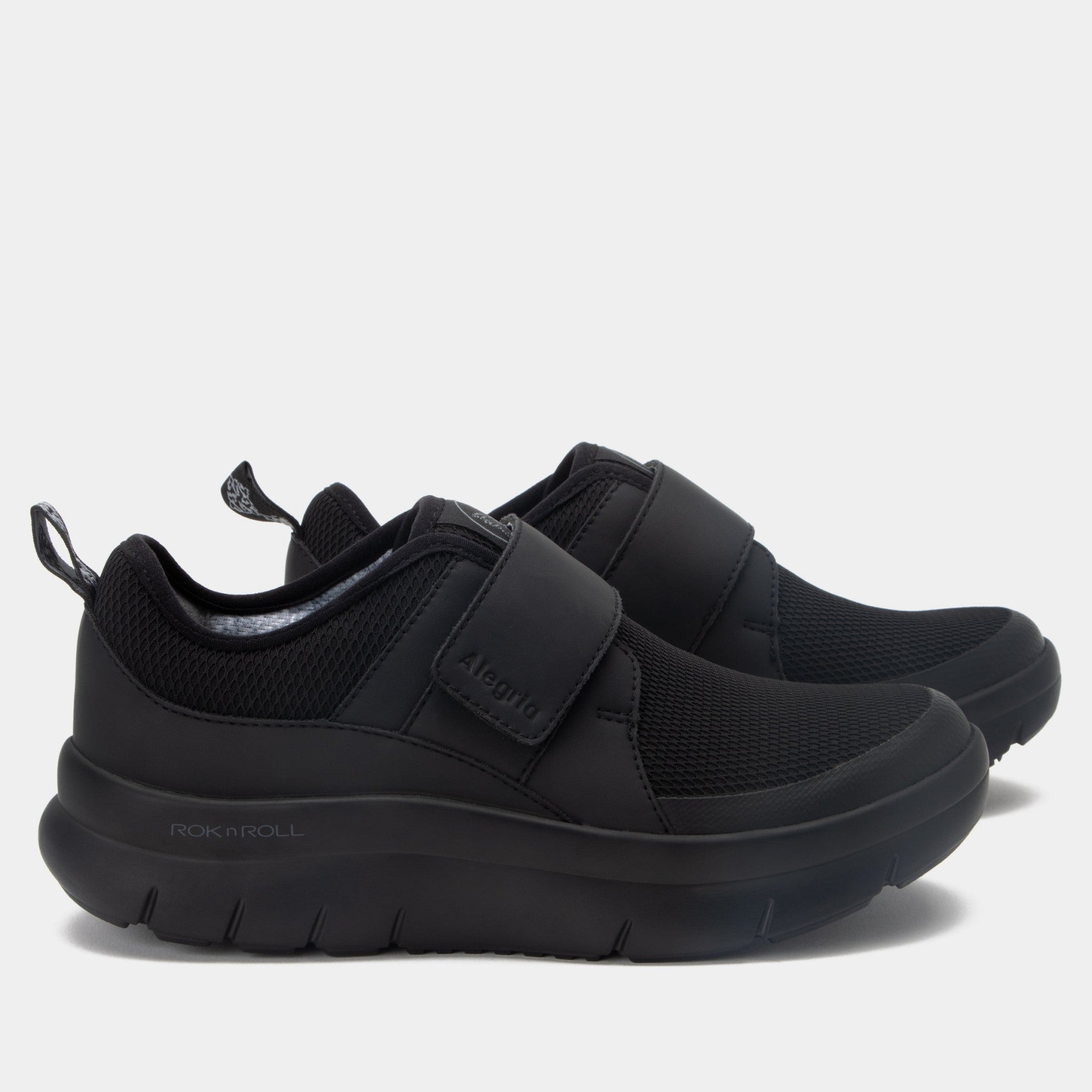 Alegria Double Trouble Comfort Arch Support Women's Walking Shoe - Black Mesh - 2