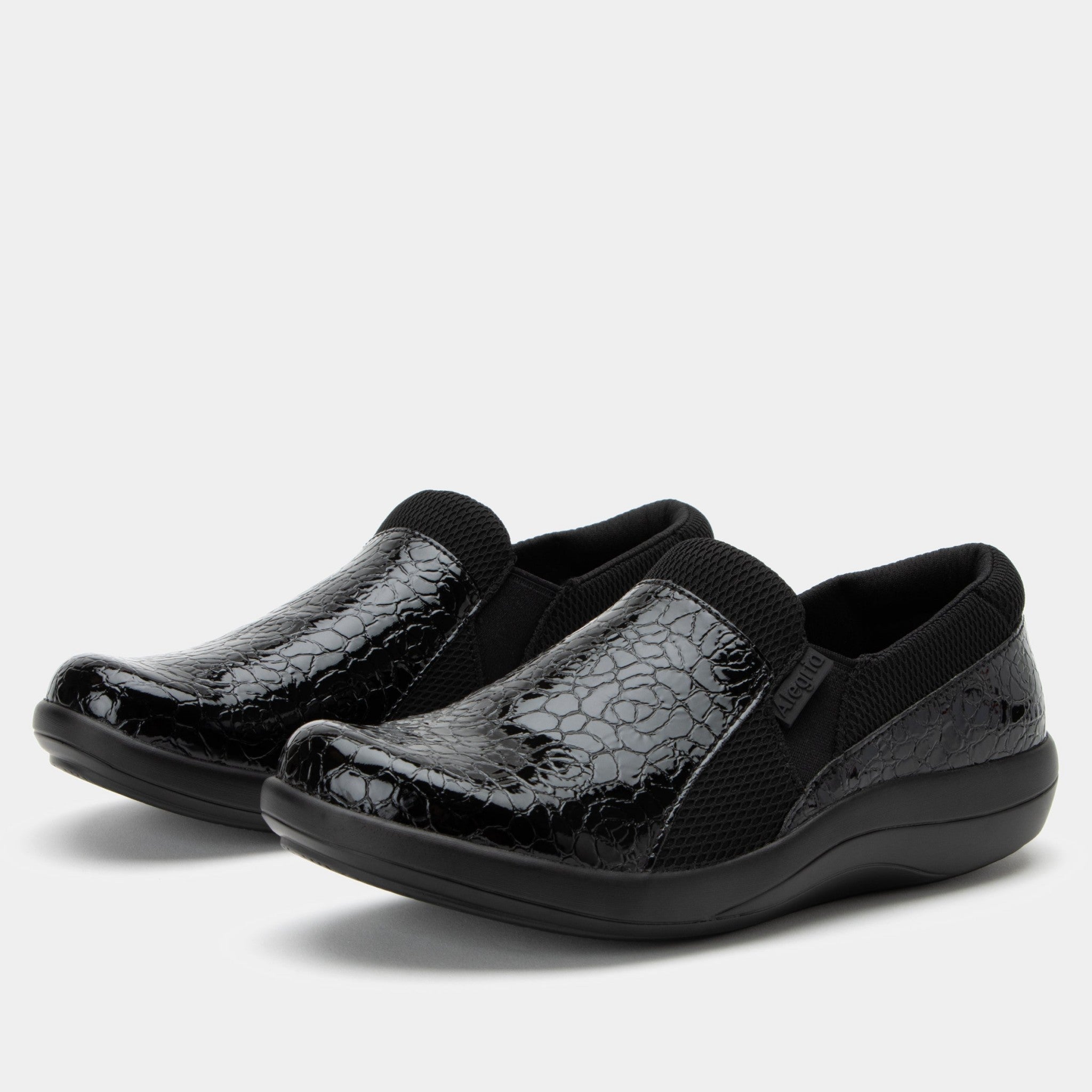 Alegria Duette Comfort Arch Support Women's Casual Shoe - Flourish Black - 1