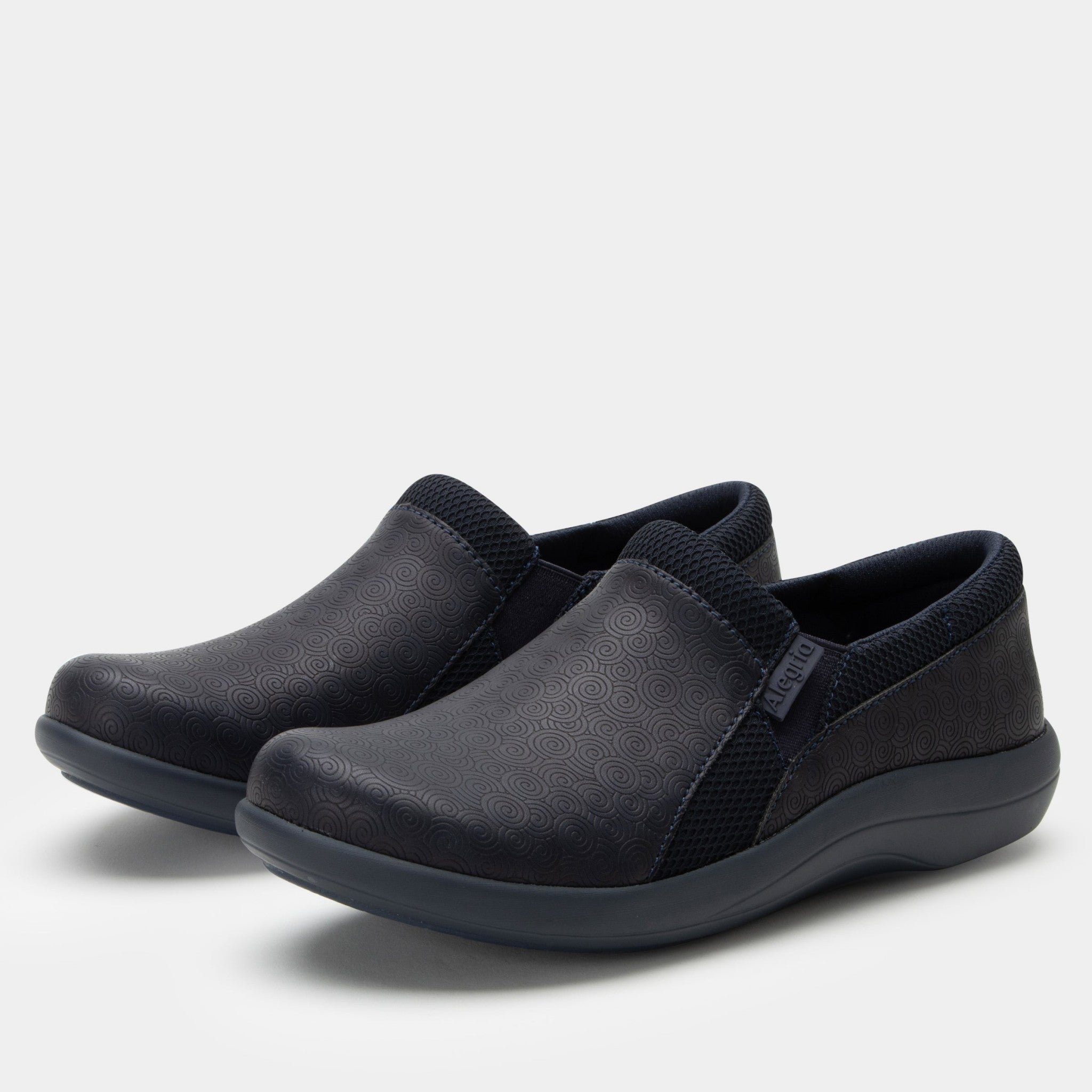 Alegria Duette Comfort Arch Support Women's Casual Shoe - Swirl Wind Navy - 1