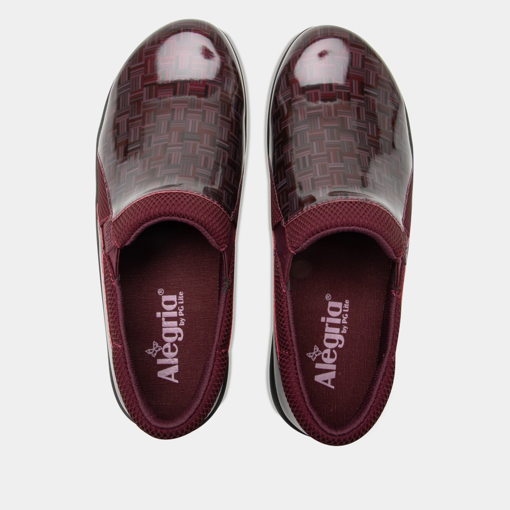 Alegria Duette Comfort Arch Support Women's Casual Shoe - Wine Block - 5