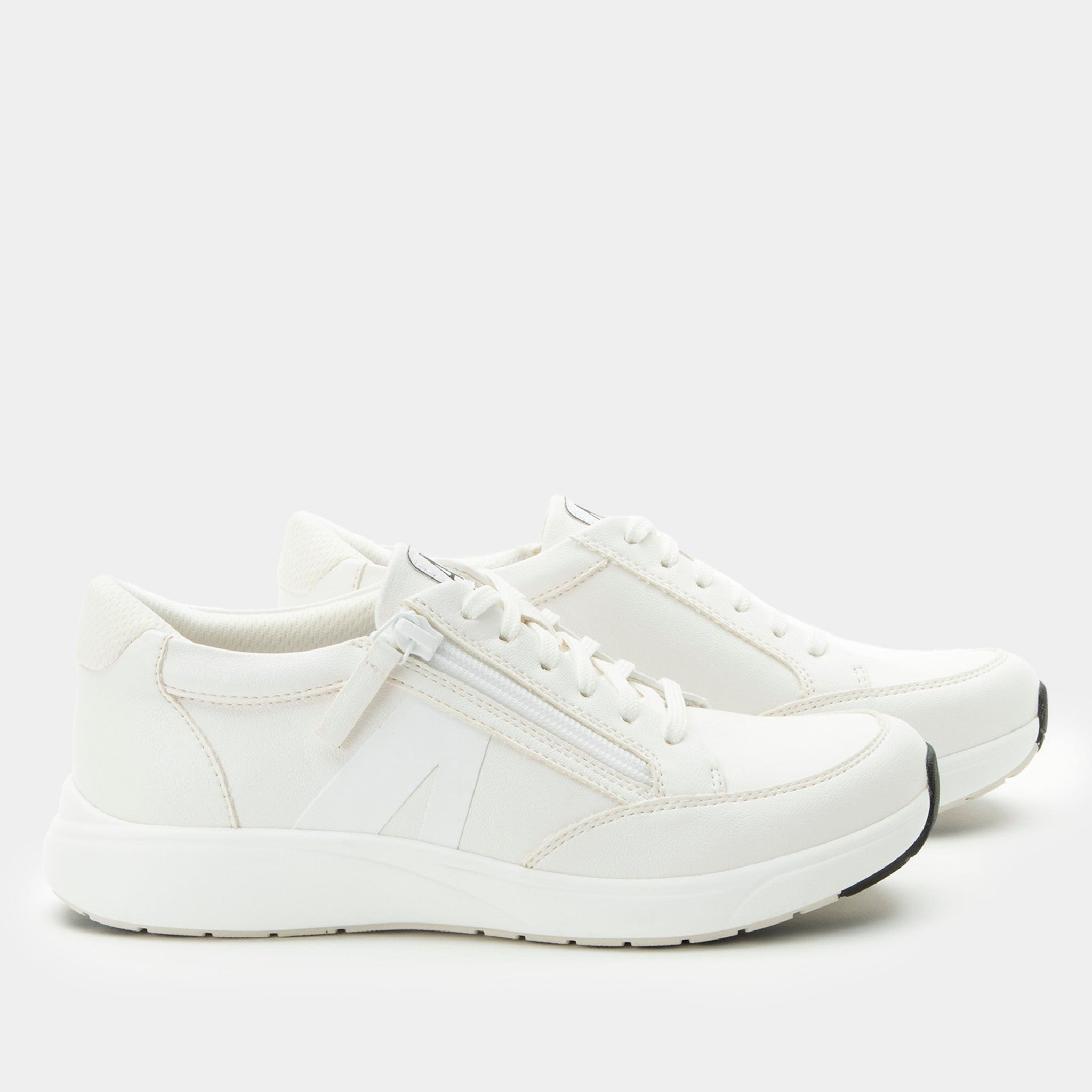 Alegria Eazeer Comfort Arch Support Women's Walking Shoe - White Out - 3