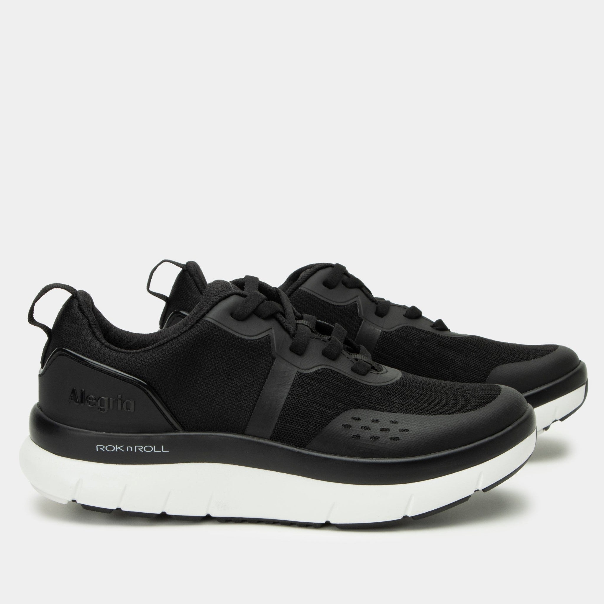 Alegria Eclips Comfort Arch Support Women's Sneaker - Black Mesh - 3