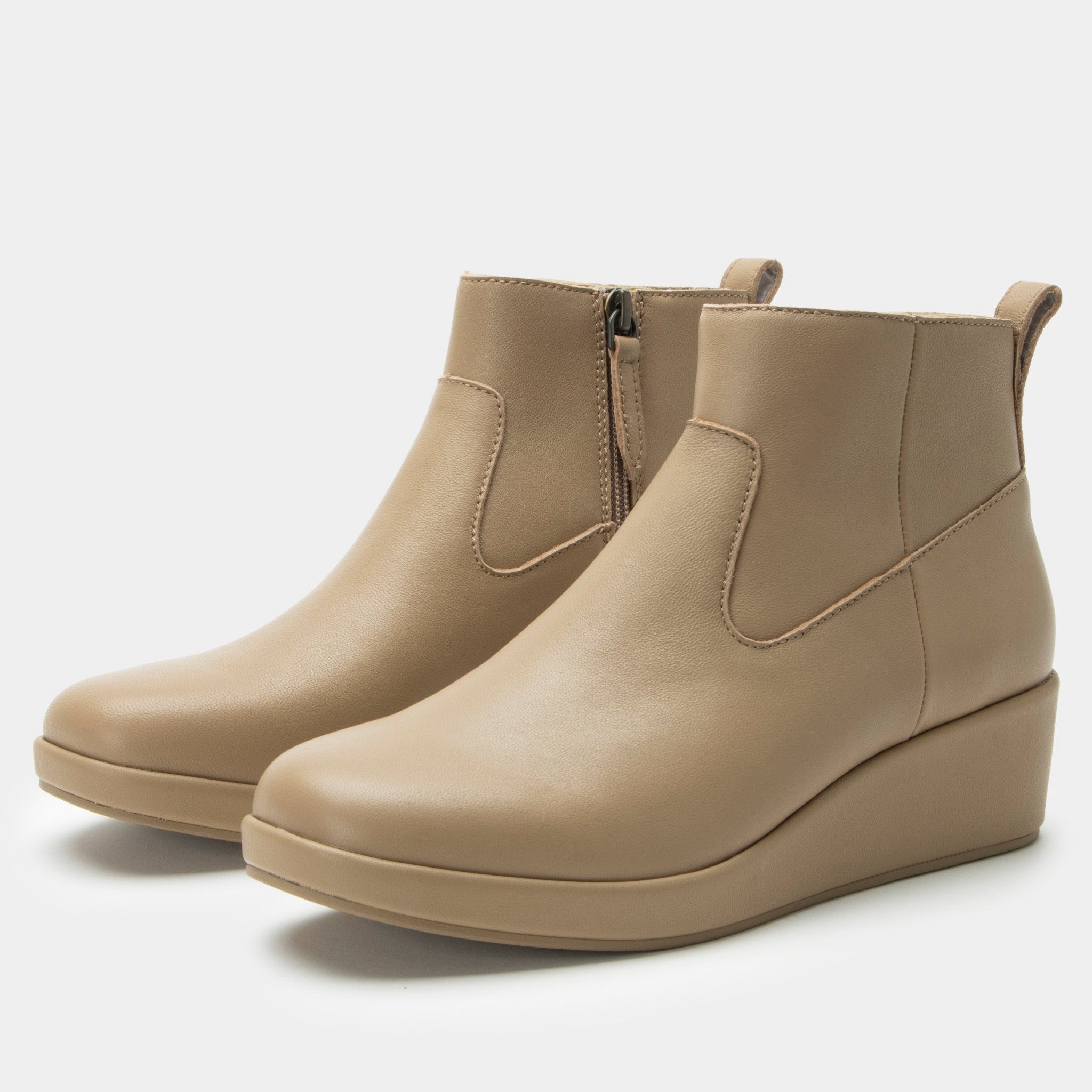 Alegria Hadi Comfort Arch Support Women's Bootie in Beige