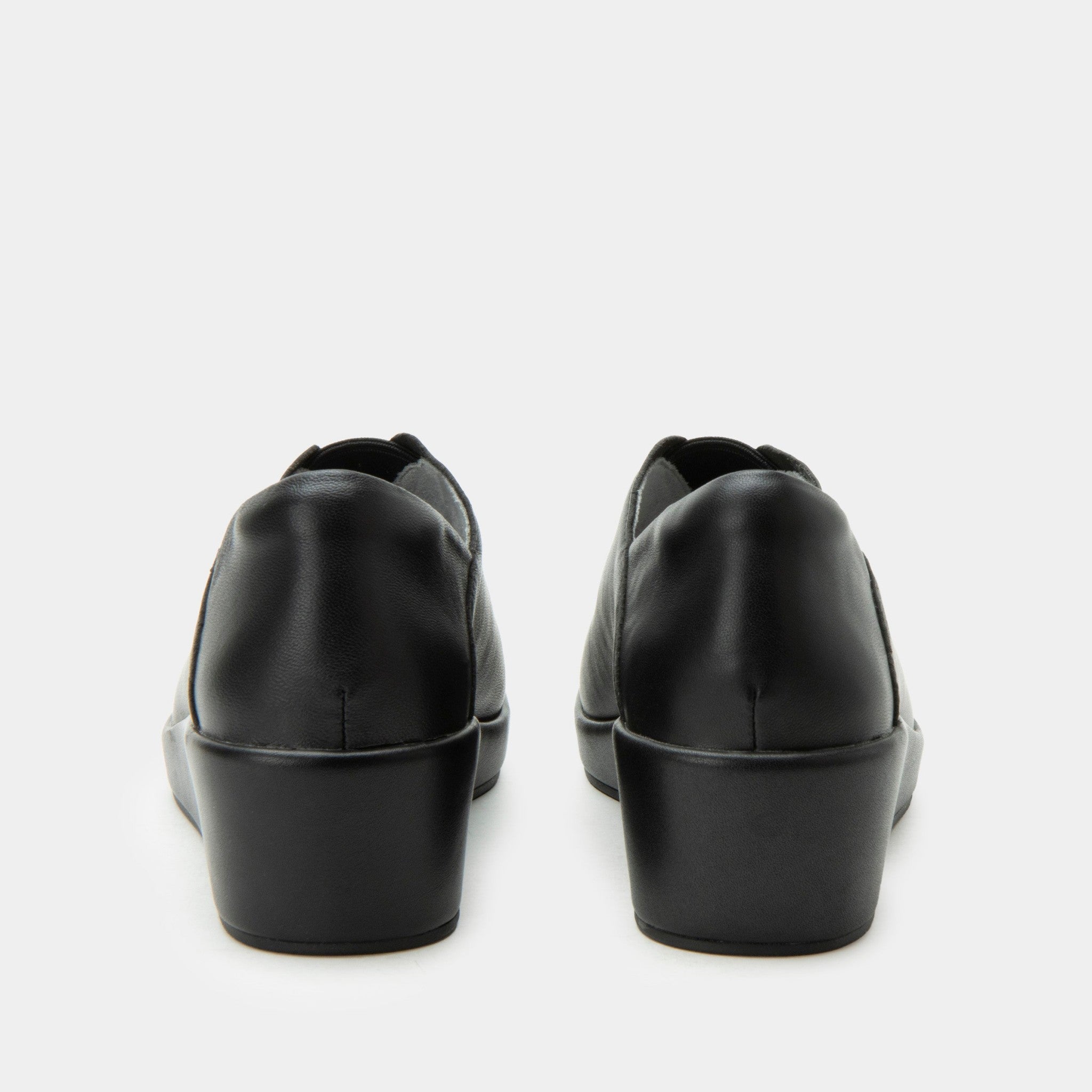 Alegria Hadlee Comfort Arch Support Women's Wedge Loafer - Black - 6