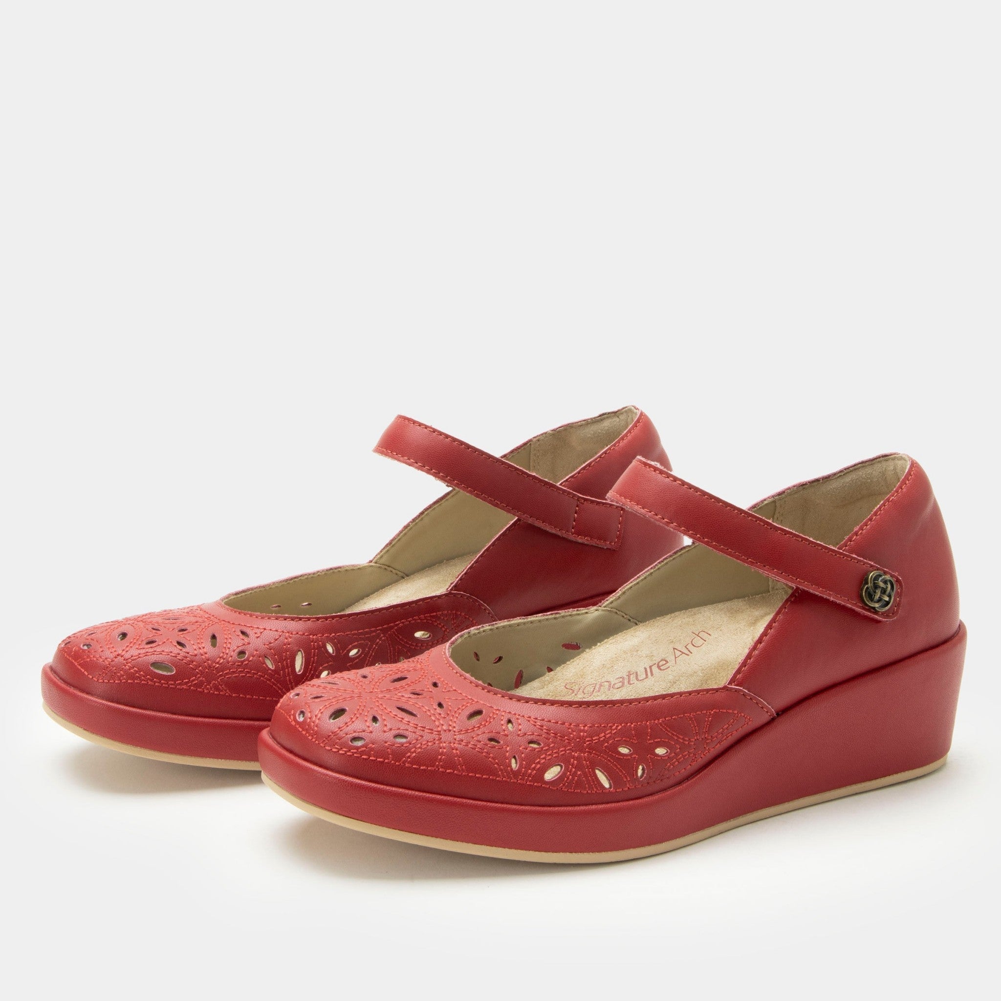 Alegria Hayes Comfort Arch Support Women's Mary Jane Shoe - Ruby Breeze - 1