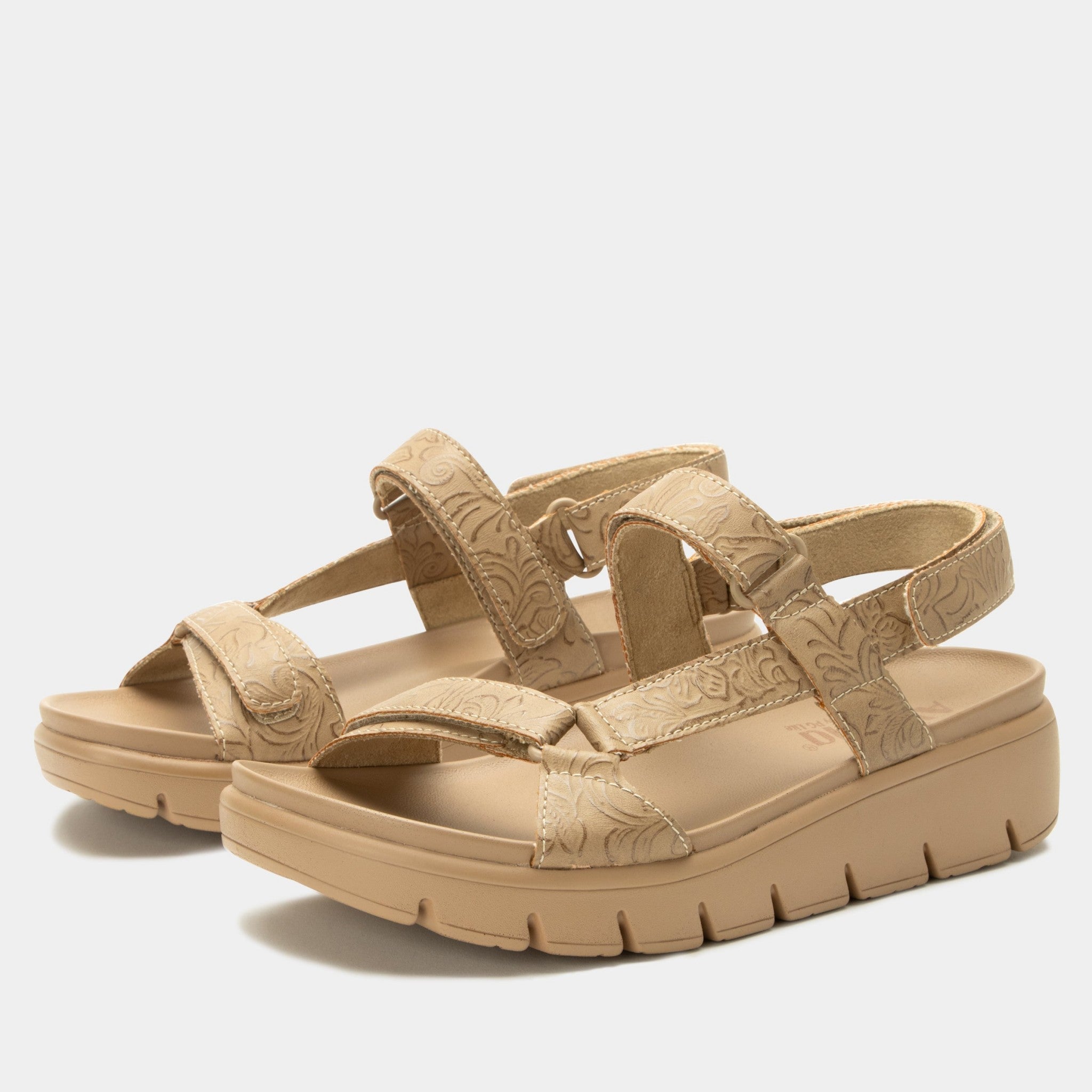 Alegria Henna Heritage Comfort Arch Support Women's Sandal in Aged Sand