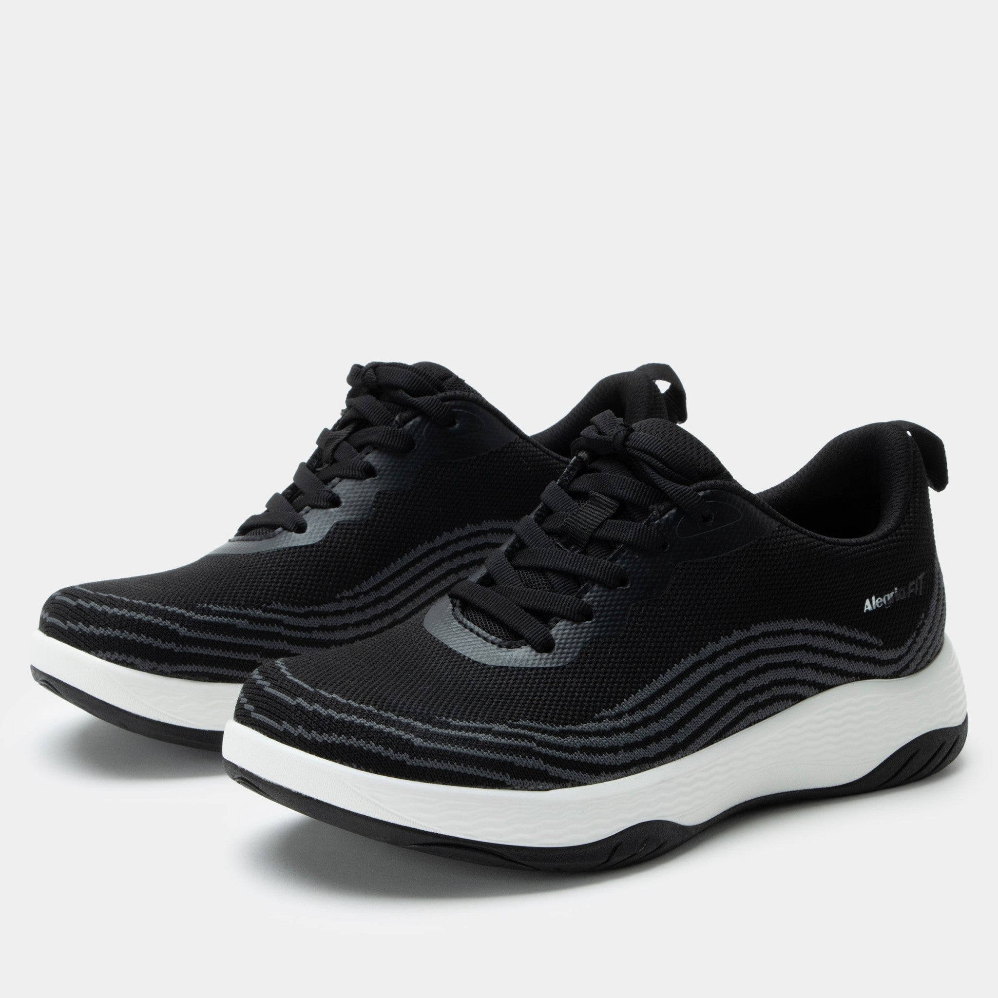 Alegria In8 Comfort Arch Support Women's Sneaker - Black - 1