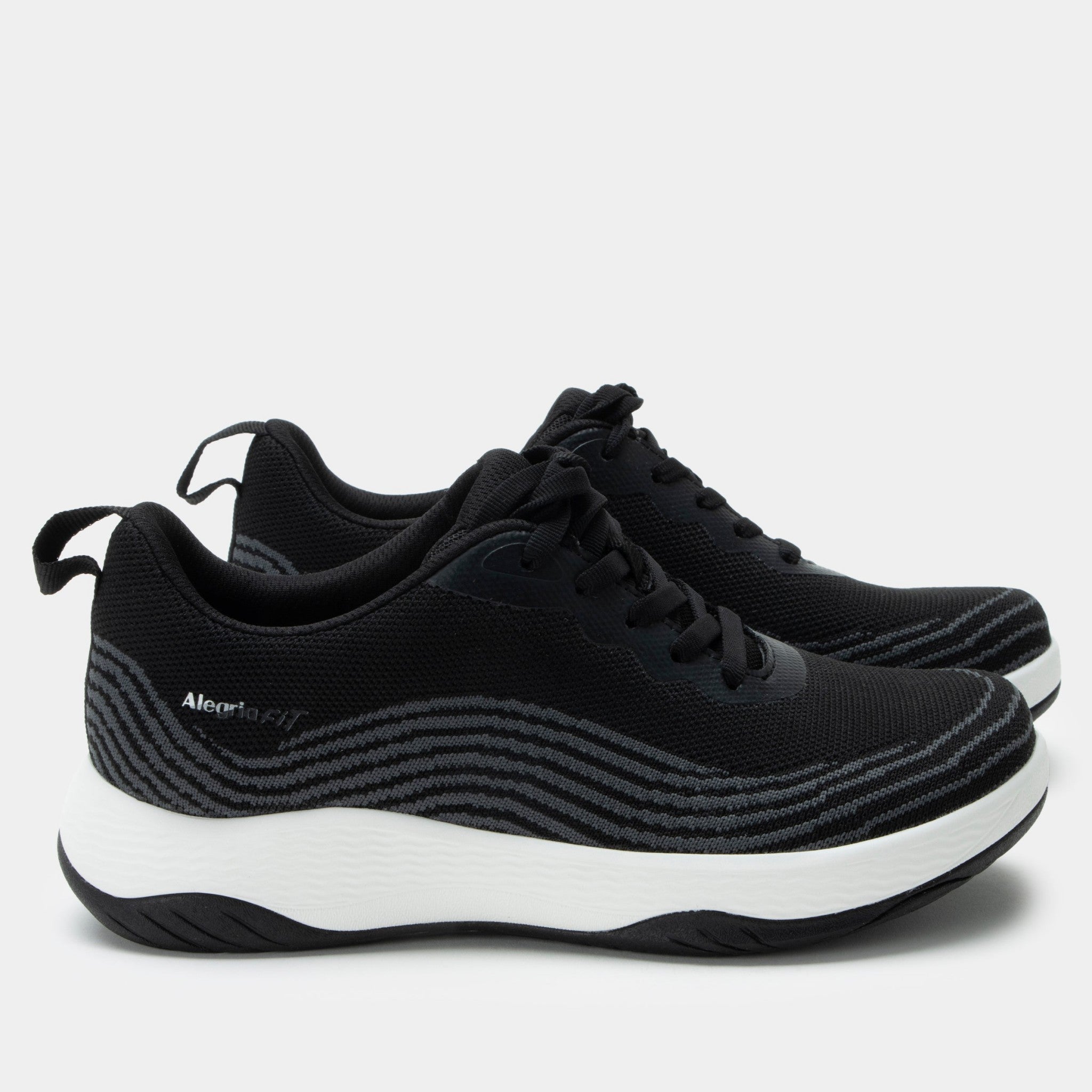 Alegria In8 Comfort Arch Support Women's Sneaker - Black - 3