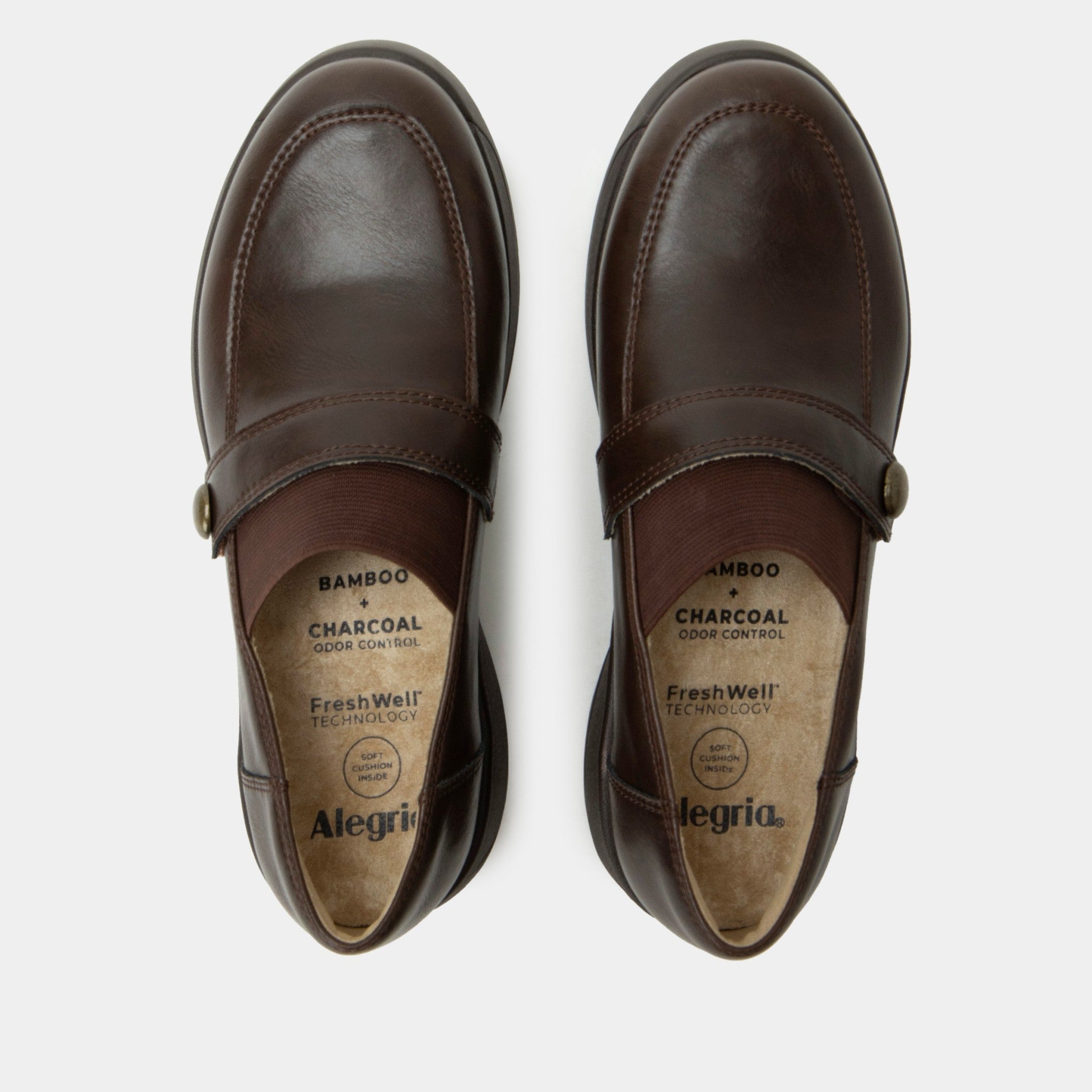 Alegria Janna Z-Tread Comfort Arch Support Women's Loafer - Dark Chocolate - 5
