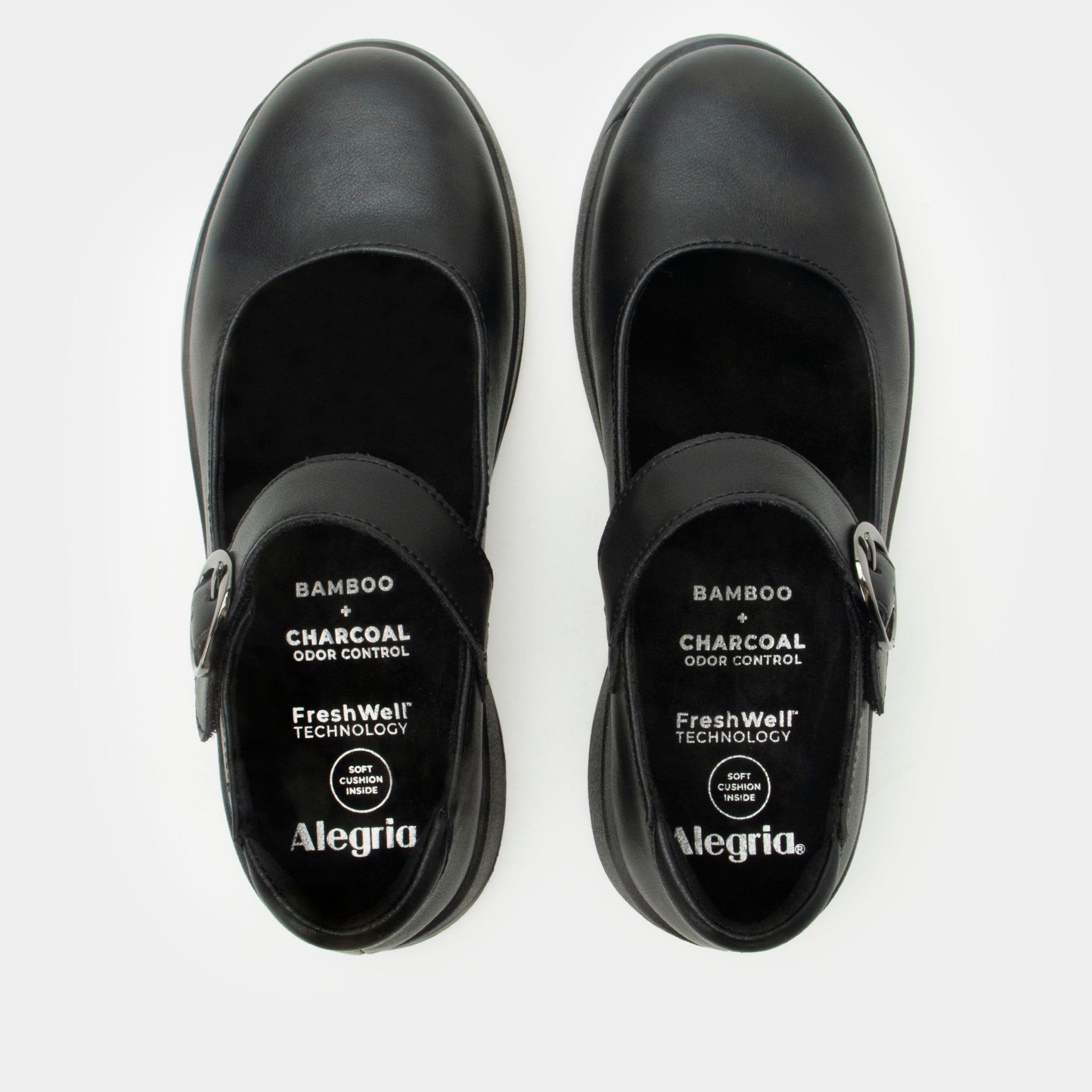 Alegria Jazmine Z-Tread Comfort Arch Support Women's Mary Jane Shoe - Black Nappa - 5