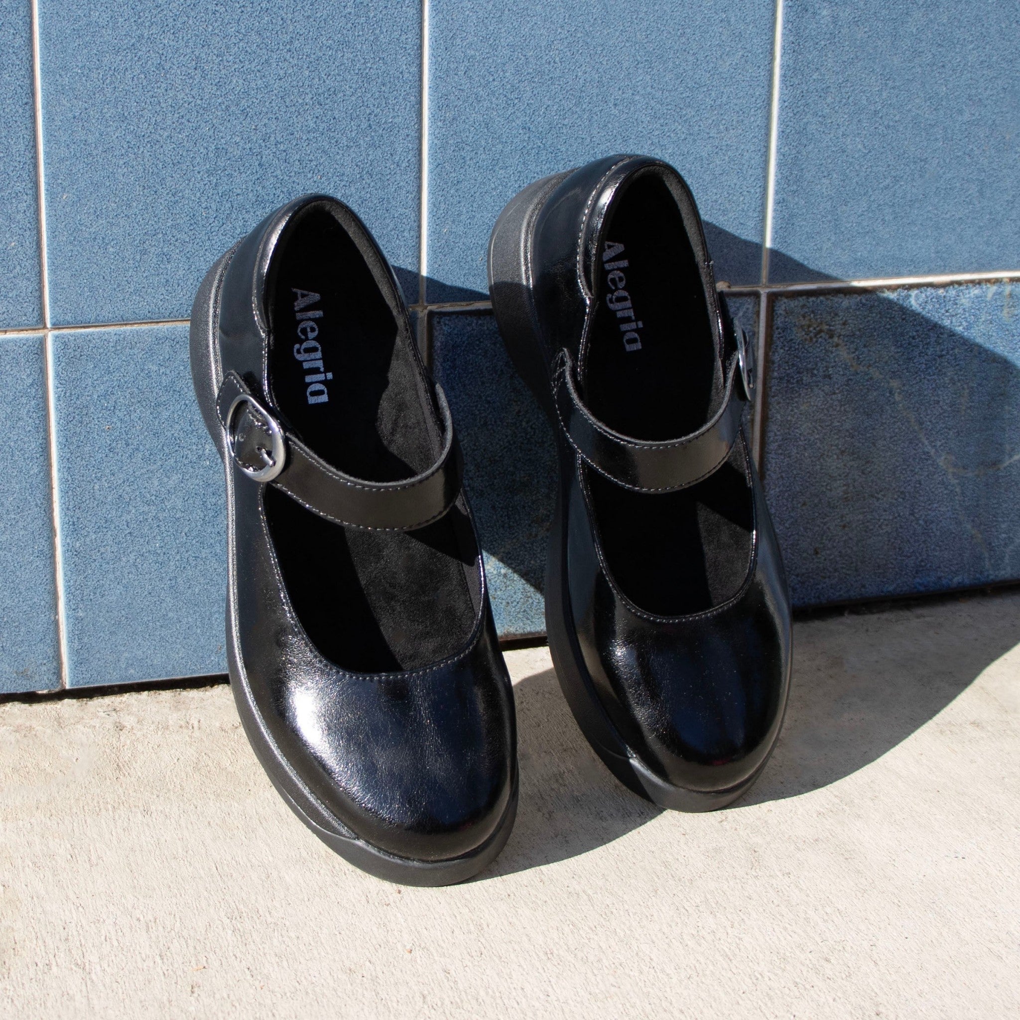 Alegria Jazmine Z-Tread Comfort Arch Support Women's Mary Jane Shoe - Dapper Black - 2