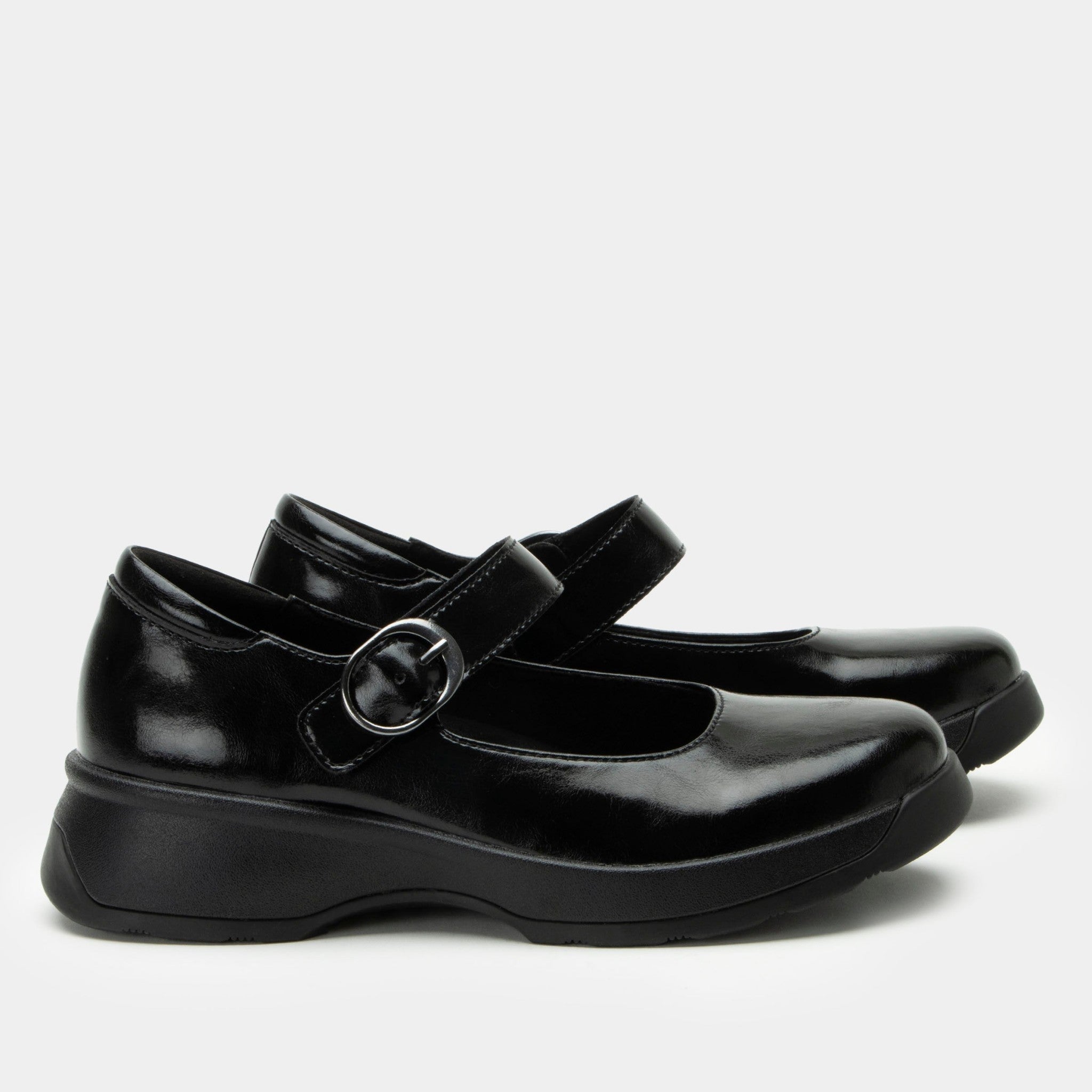 Alegria Jazmine Z-Tread Comfort Arch Support Women's Mary Jane Shoe - Dapper Black - 3