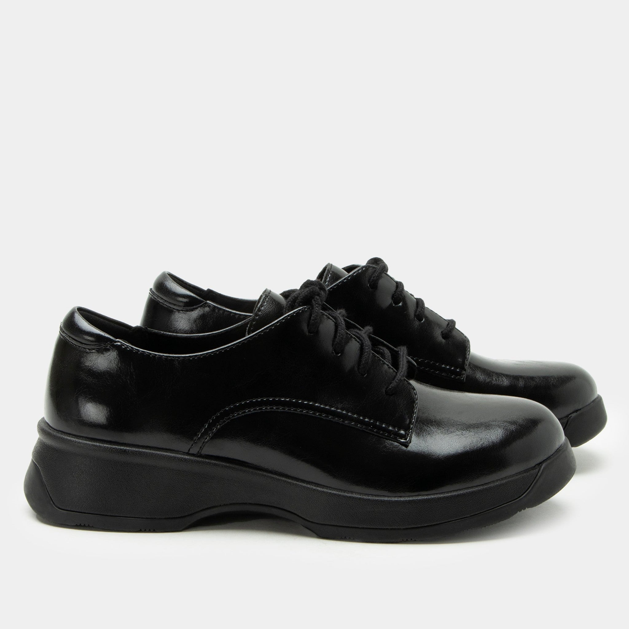 Alegria Joclyn Z-Tread Comfort Arch Support Women's Oxford Shoe - Dapper Black - 3
