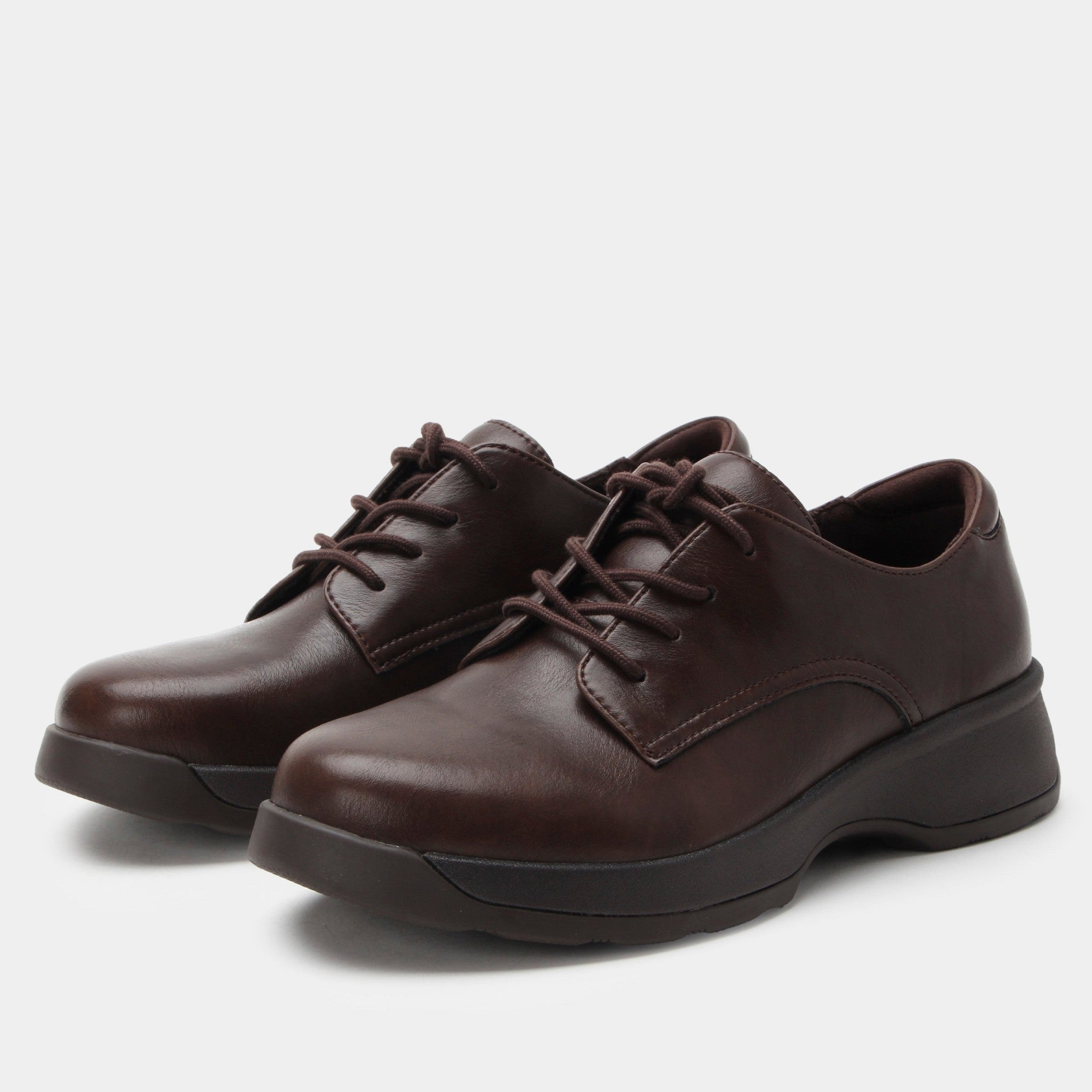 Alegria Joclyn Z-Tread Comfort Arch Support Women's Oxford Shoe in Espresso