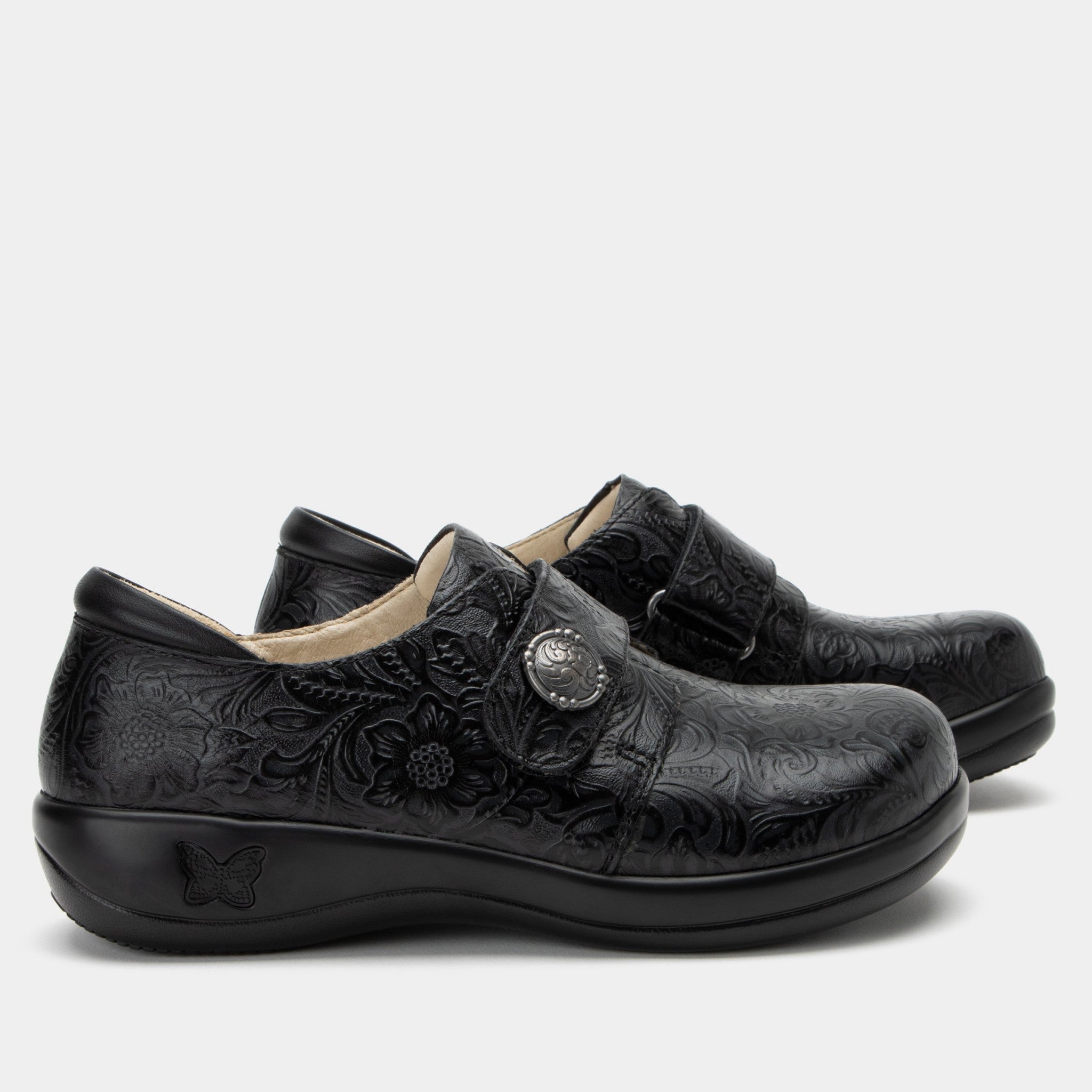 Alegria Joleen Comfort Arch Support Women's Casual Shoe - Tar Tooled - 3