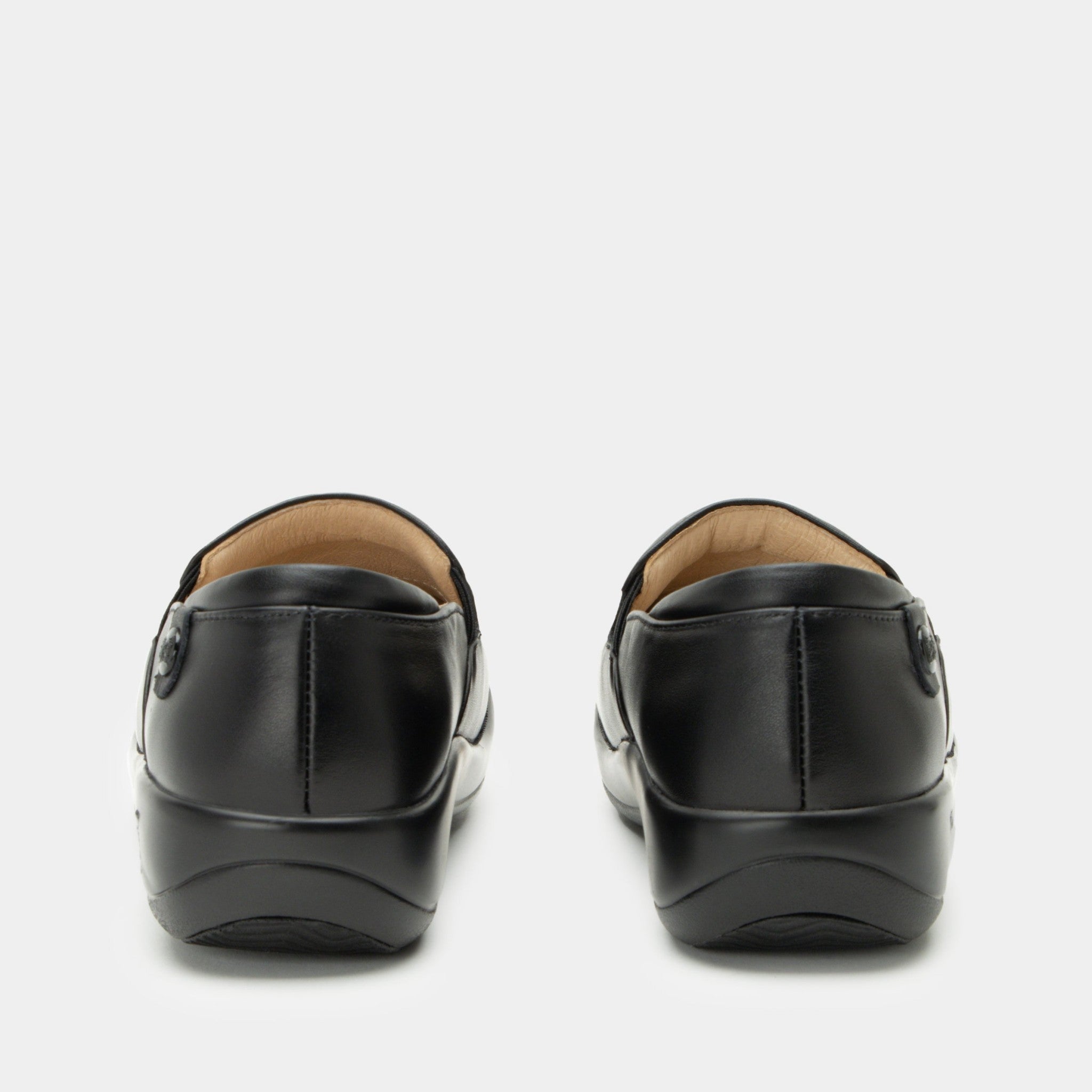 Alegria Keli Career Casual Comfort Arch Support Women's Slip-On Shoe - All Black Nappa - 4