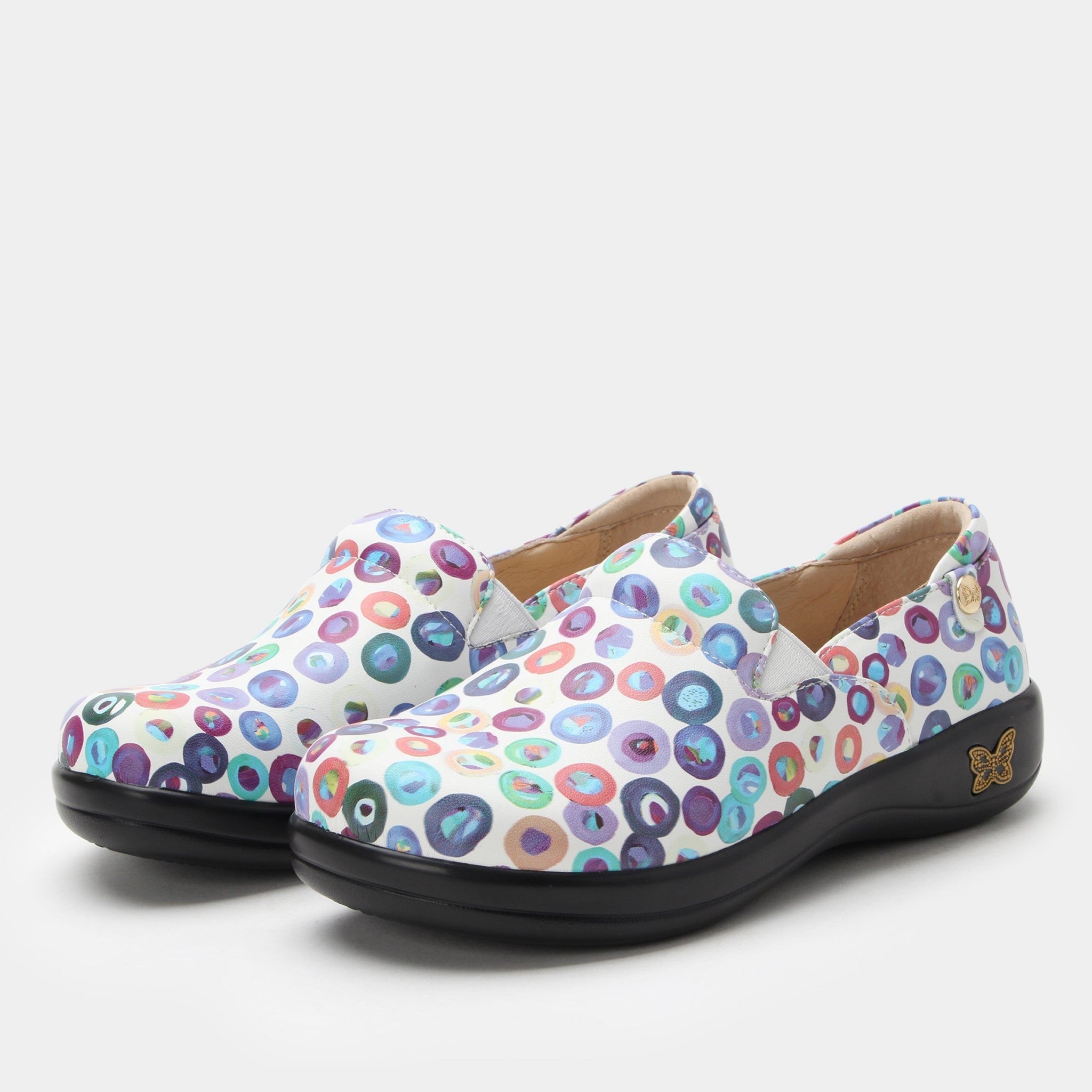 Alegria Keli Career Casual Comfort Arch Support Women's Slip-On Shoe in Blot To Trot