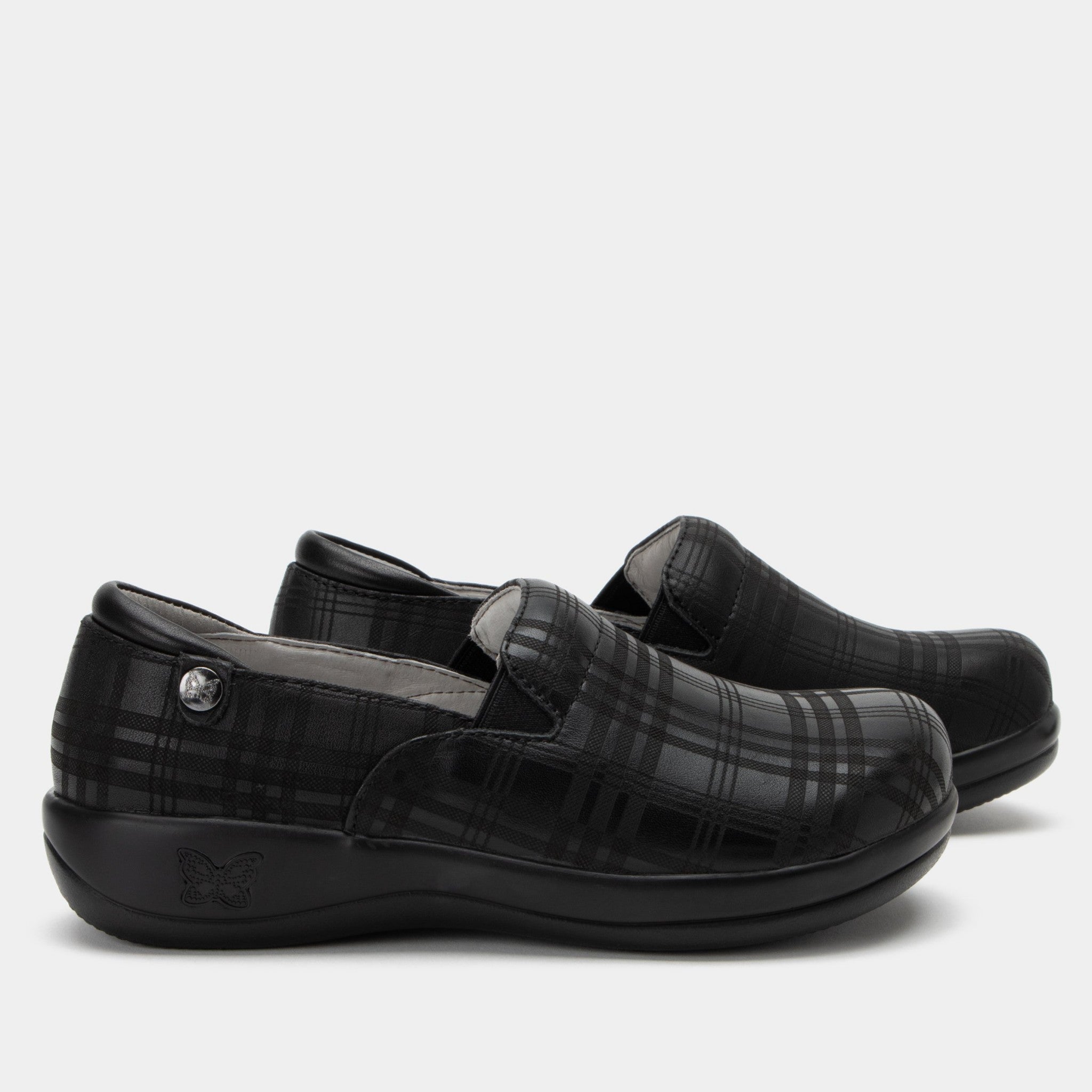 Alegria Keli Career Casual Comfort Arch Support Women's Slip-On Shoe - Plaid To Meet You - 3
