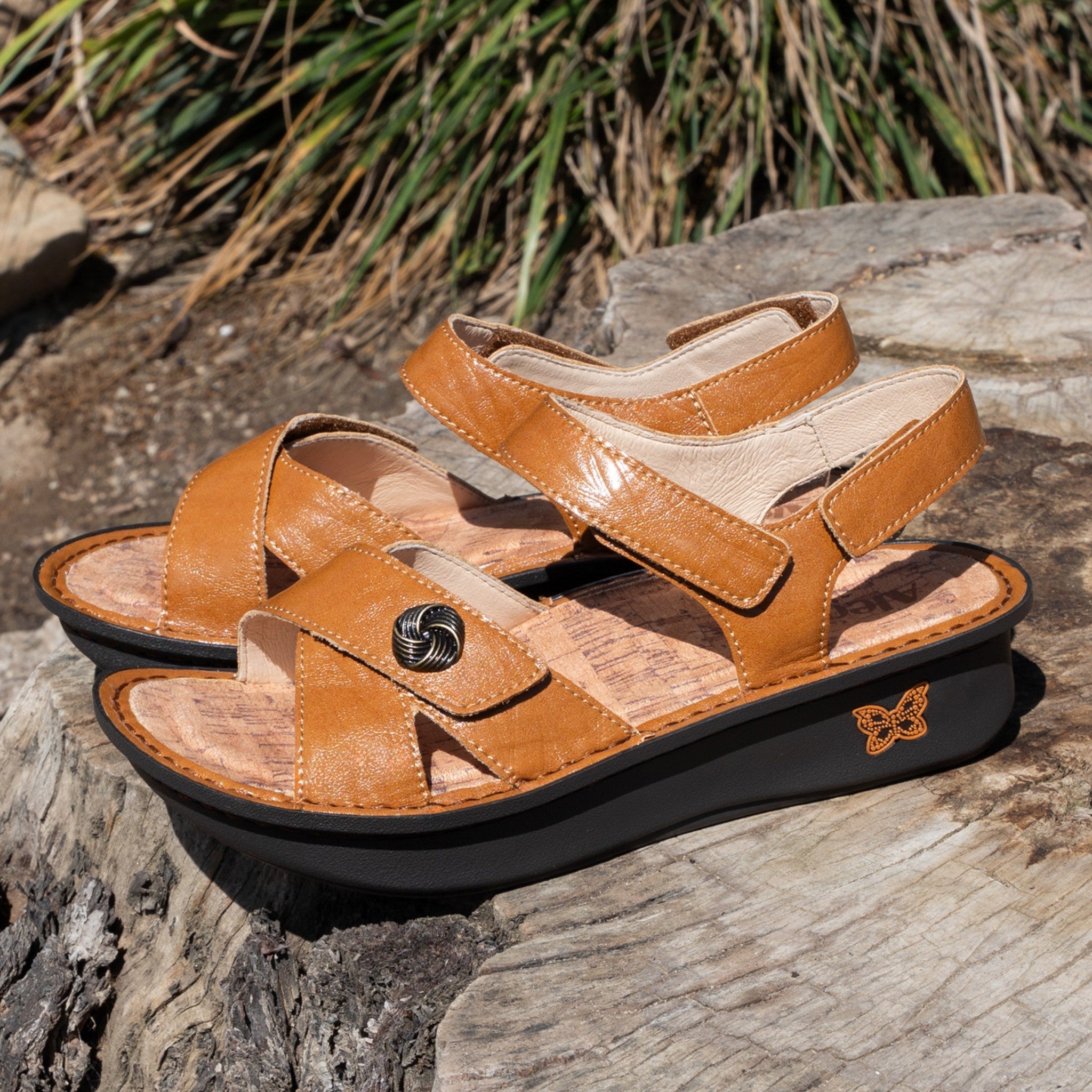 Alegria Kelsi Classic Rocker Comfort Arch Support Women's Sandal - Fondly Cognac - 2