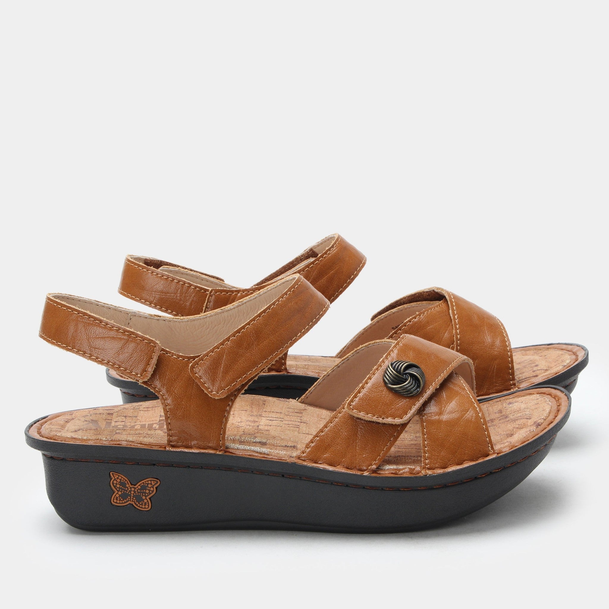 Alegria Kelsi Classic Rocker Comfort Arch Support Women's Sandal - Fondly Cognac - 3