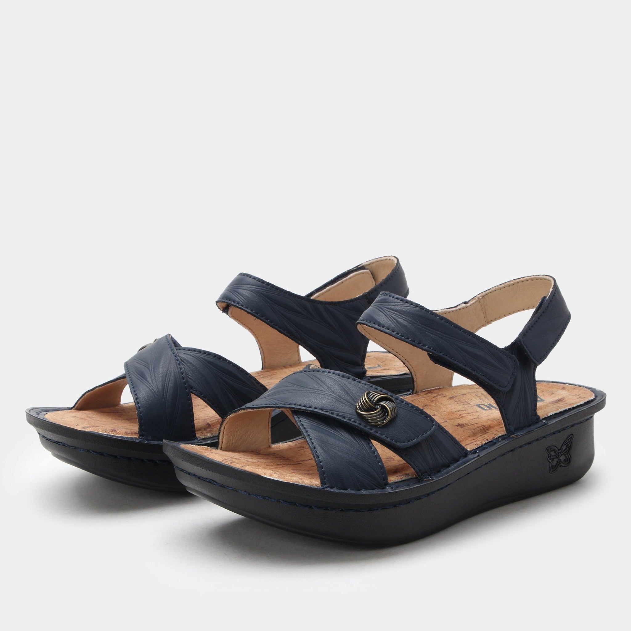 Alegria Kelsi Classic Rocker Comfort Arch Support Women's Sandal in Fondly Navy