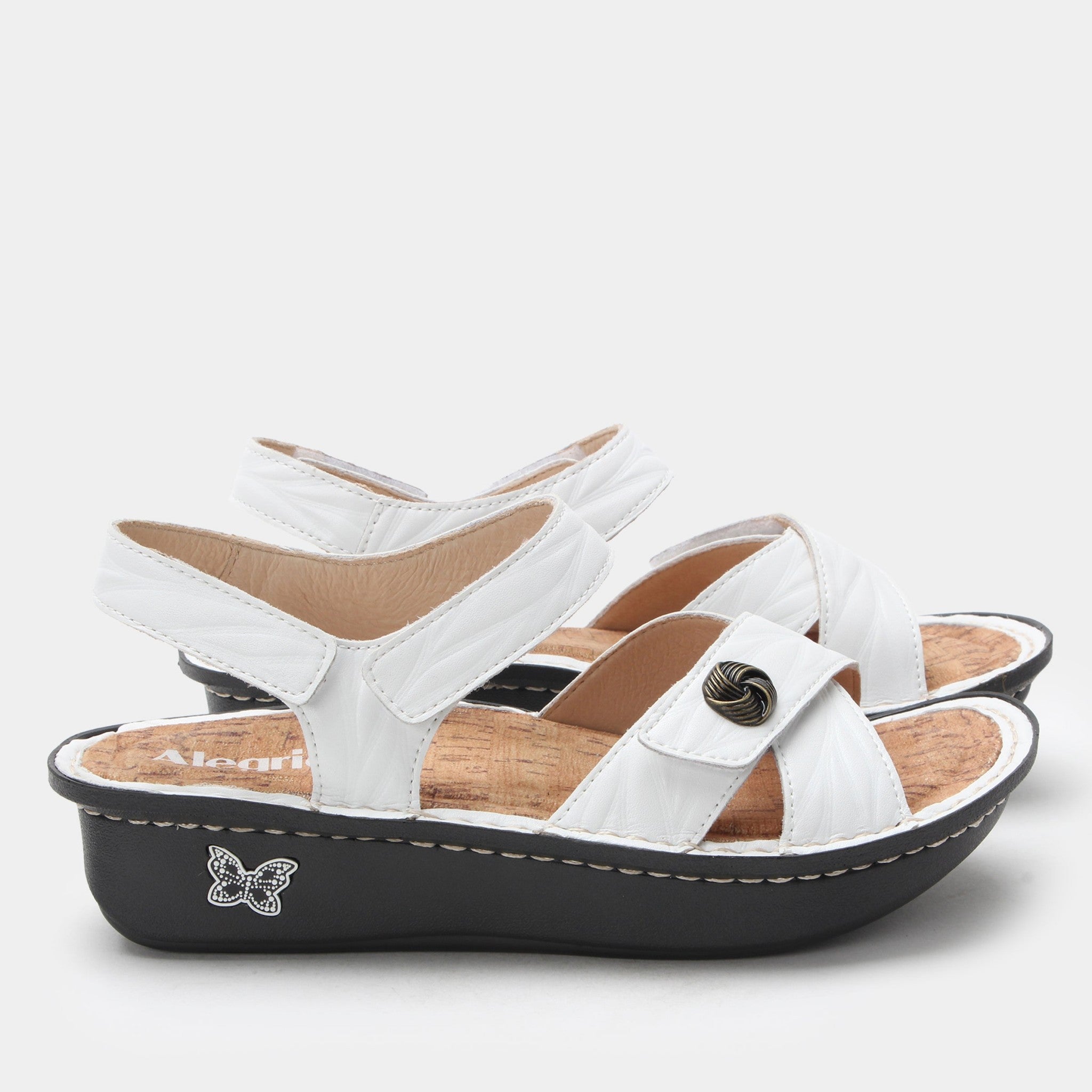 Alegria Kelsi Classic Rocker Comfort Arch Support Women's Sandal - Fondly White - 3